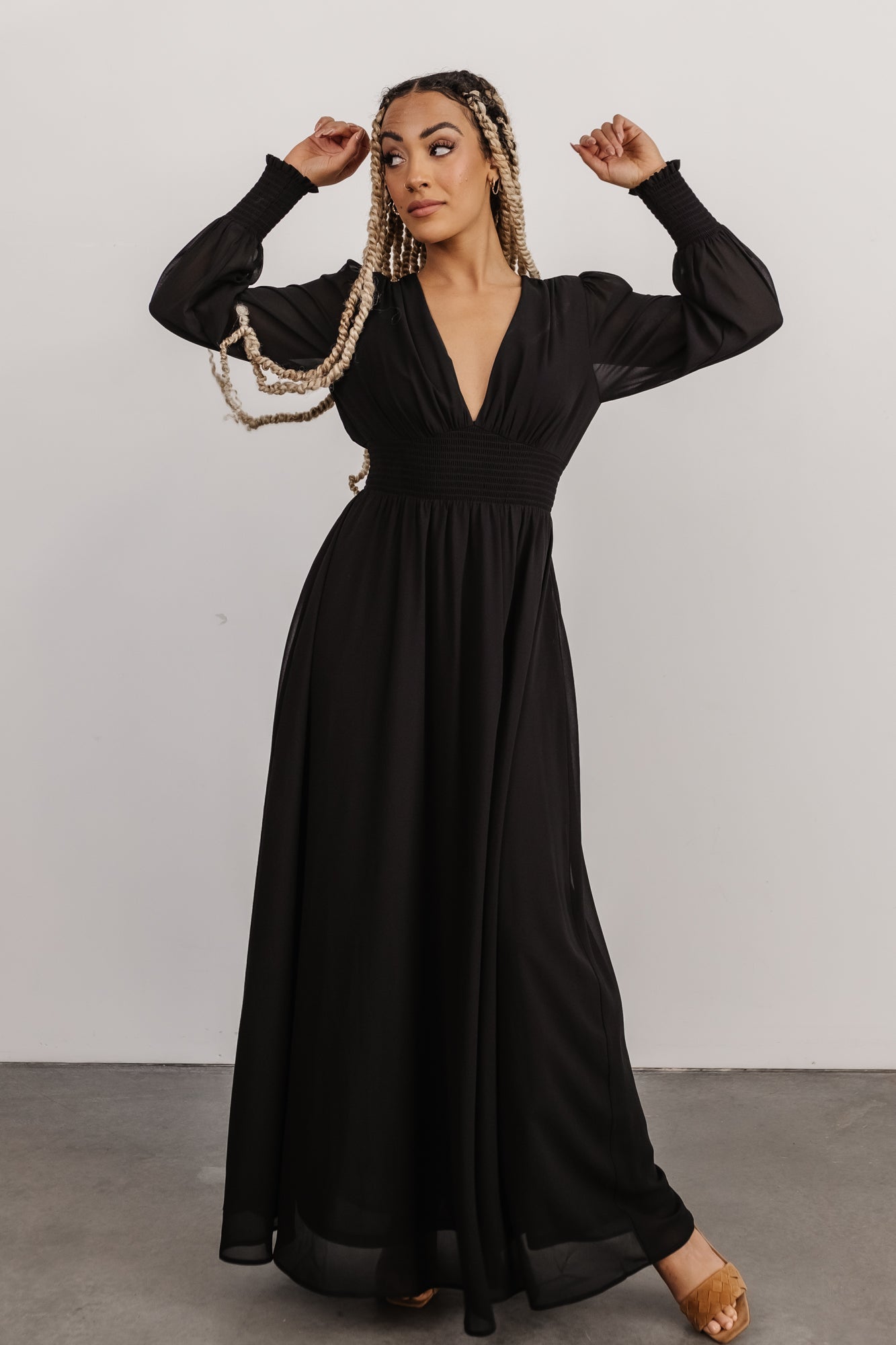 Olivia Maxi Dress | Black - Baltic Born