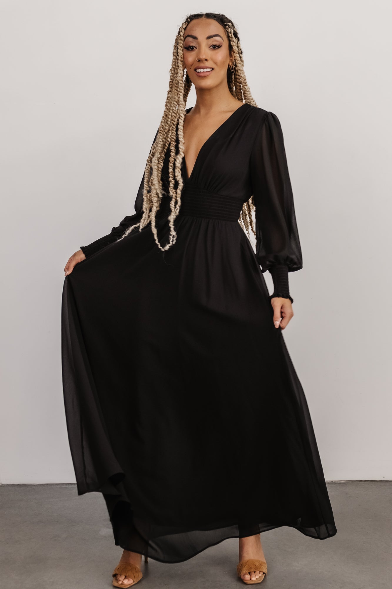 Olivia Maxi Dress | Black | Baltic Born