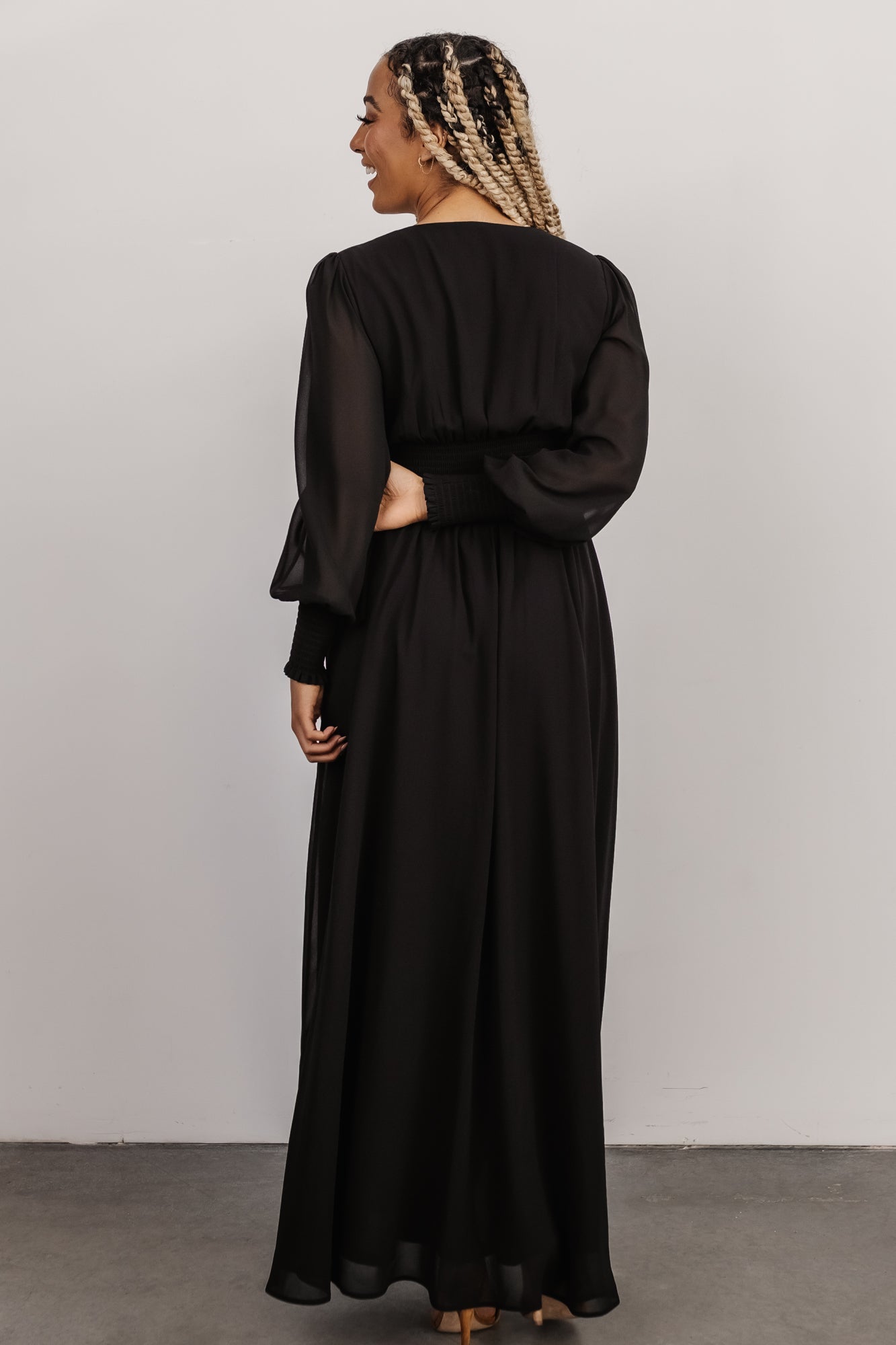 Olivia Maxi Dress | Black - Baltic Born