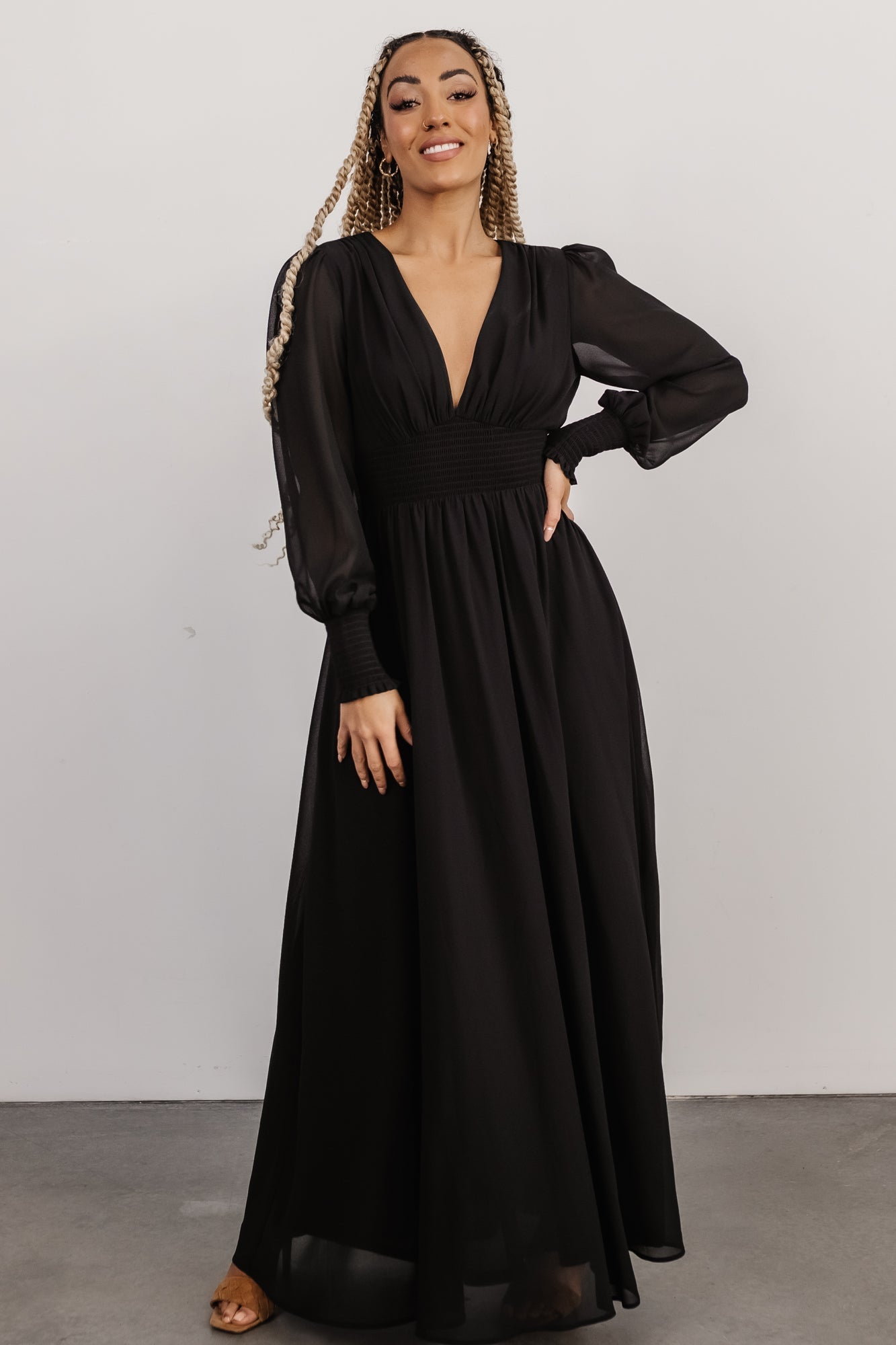 Olivia Maxi Dress | Black - Baltic Born