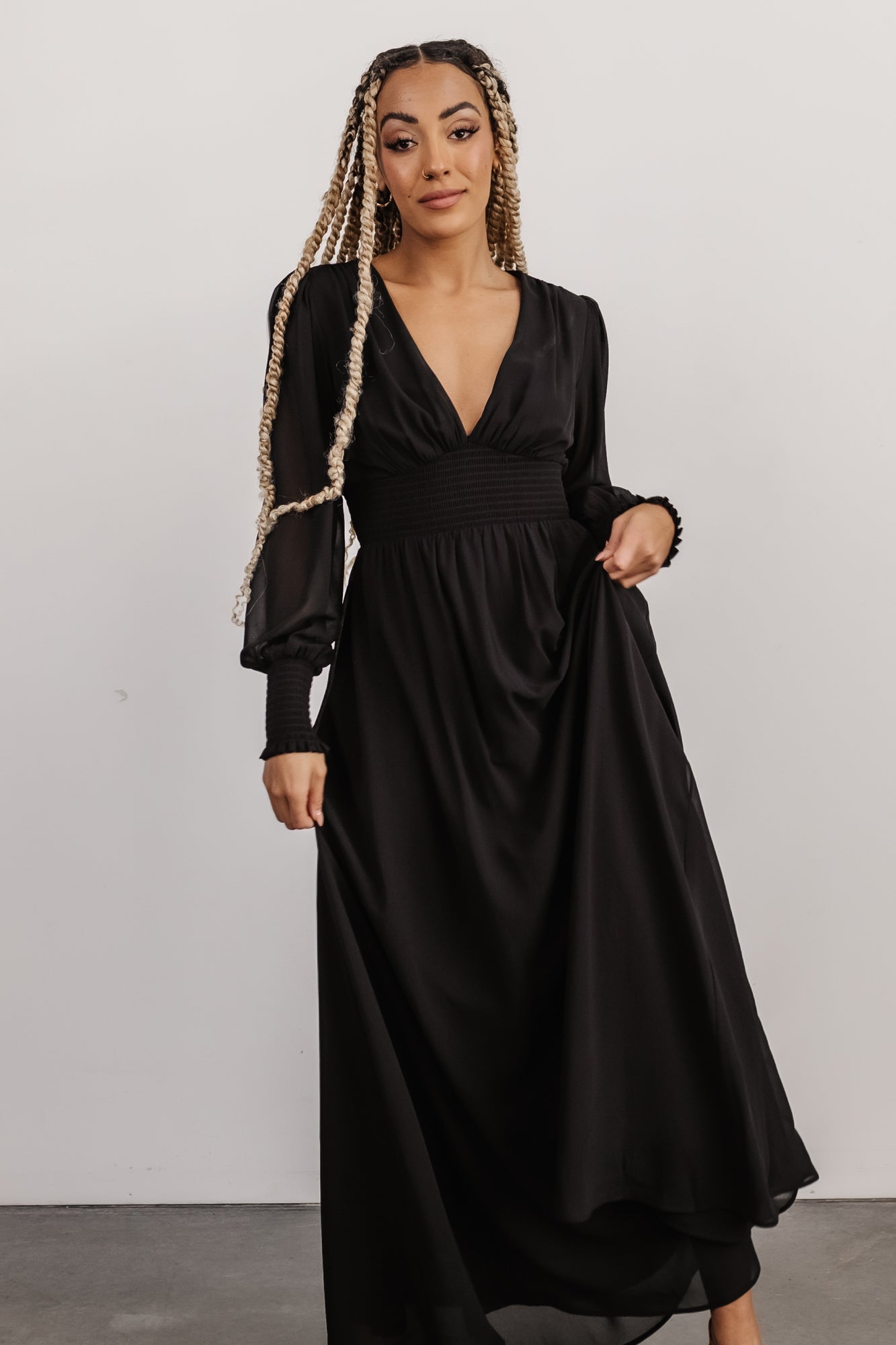 Olivia Maxi Dress | Black - Baltic Born