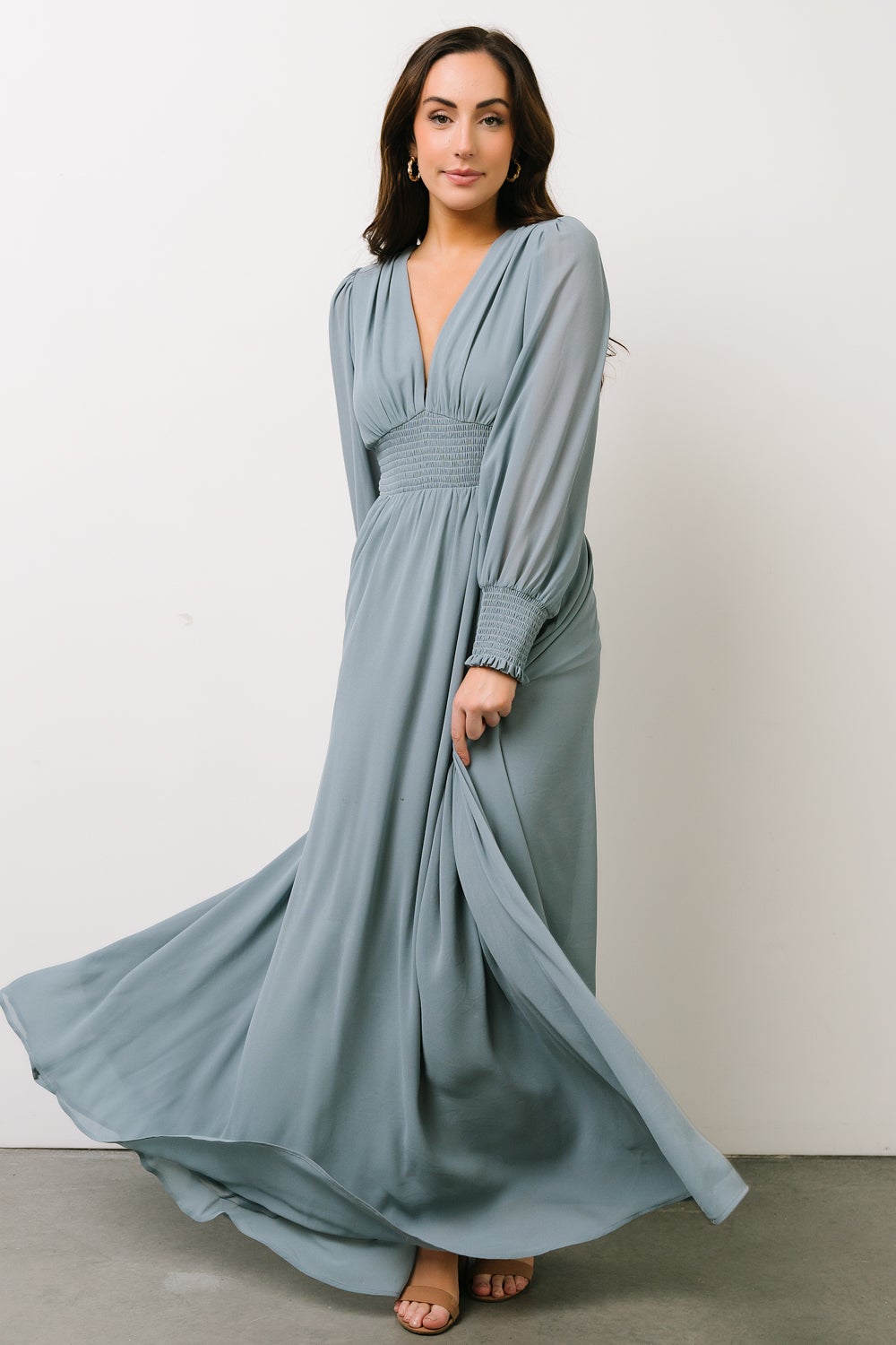 Olivia Maxi Dress | Blue - Baltic Born