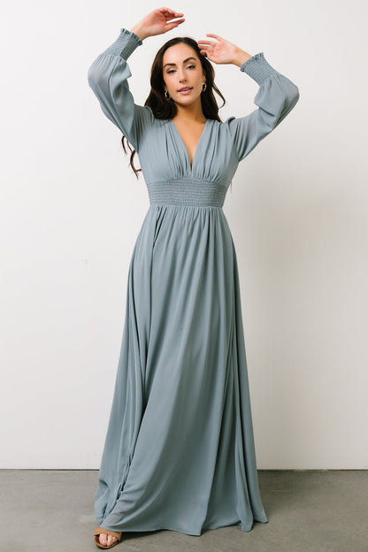 Olivia Maxi Dress | Blue - Baltic Born