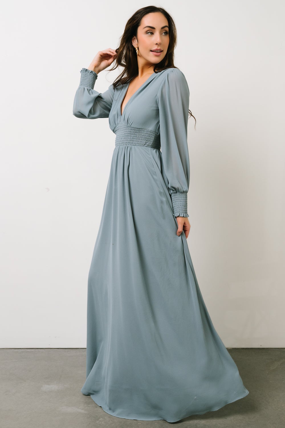 Olivia Maxi Dress | Blue - Baltic Born