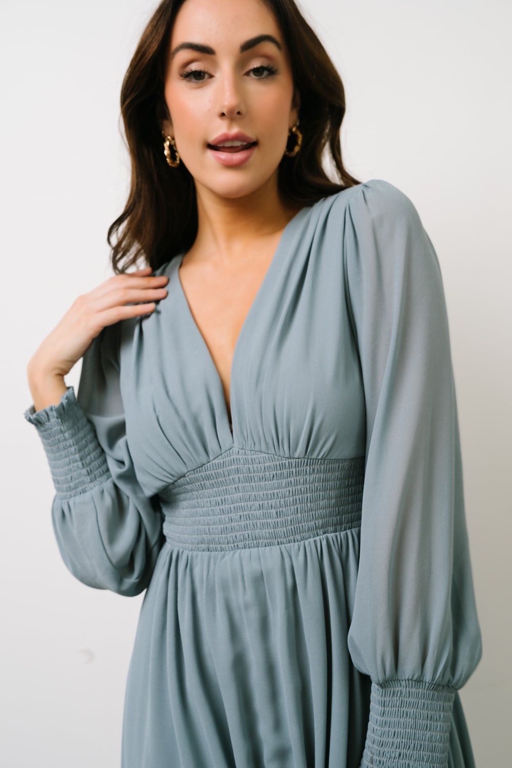 Olivia Maxi Dress | Blue - Baltic Born