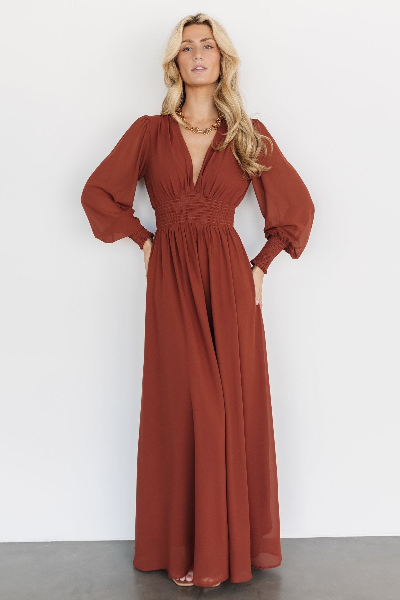 Olivia Maxi Dress | Cinnamon - Baltic Born