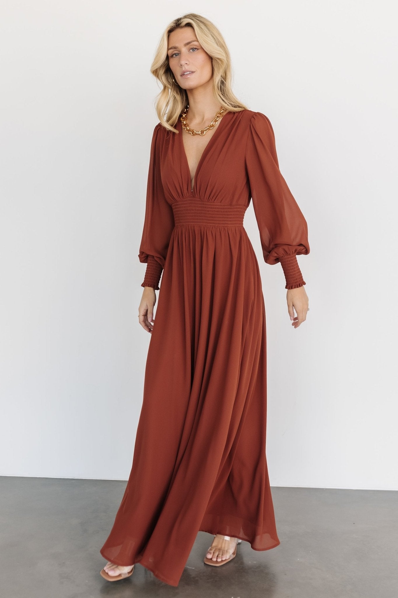 Olivia Maxi Dress | Cinnamon - Baltic Born