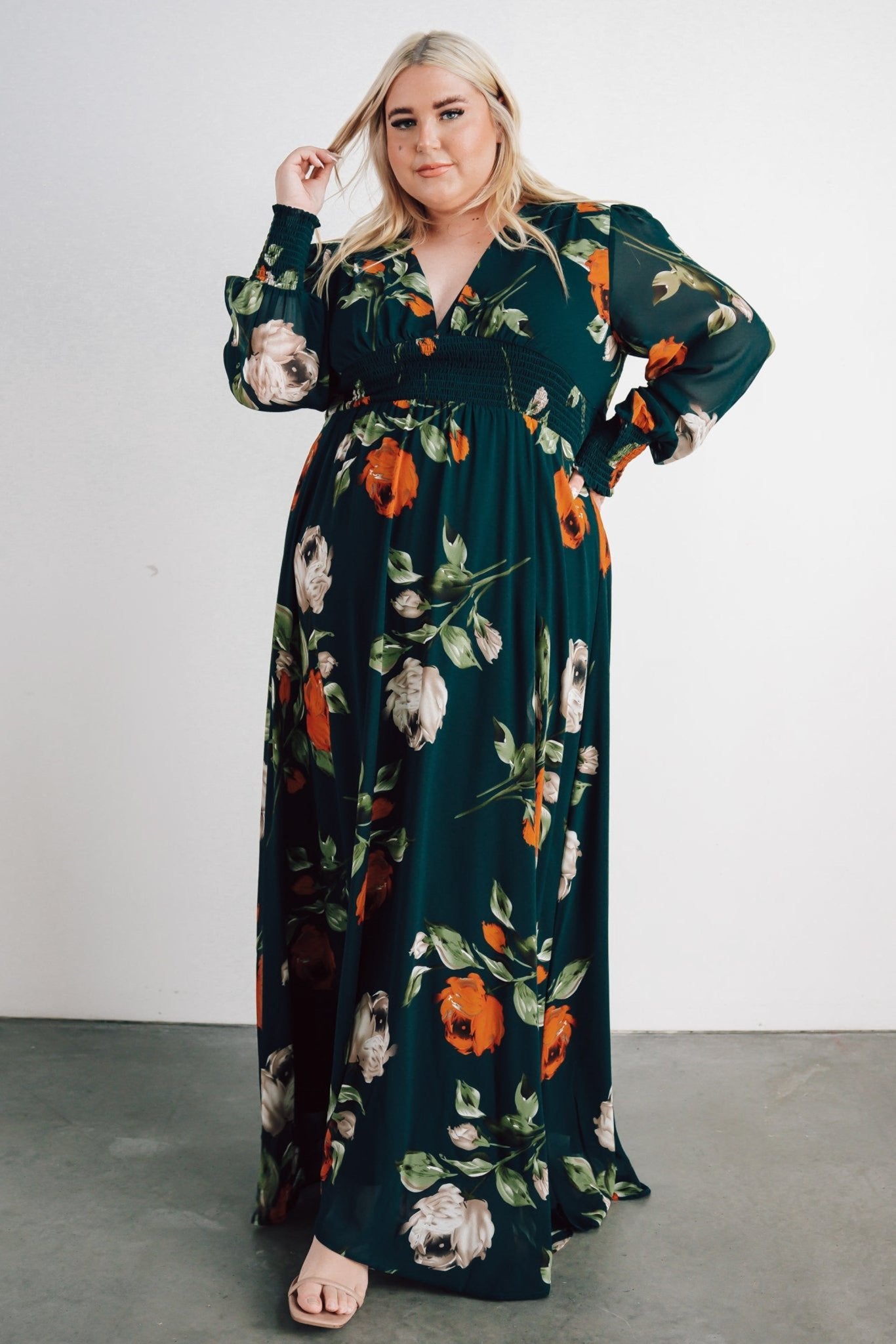 Olivia Maxi Dress | Deep Topaz Floral - Baltic Born