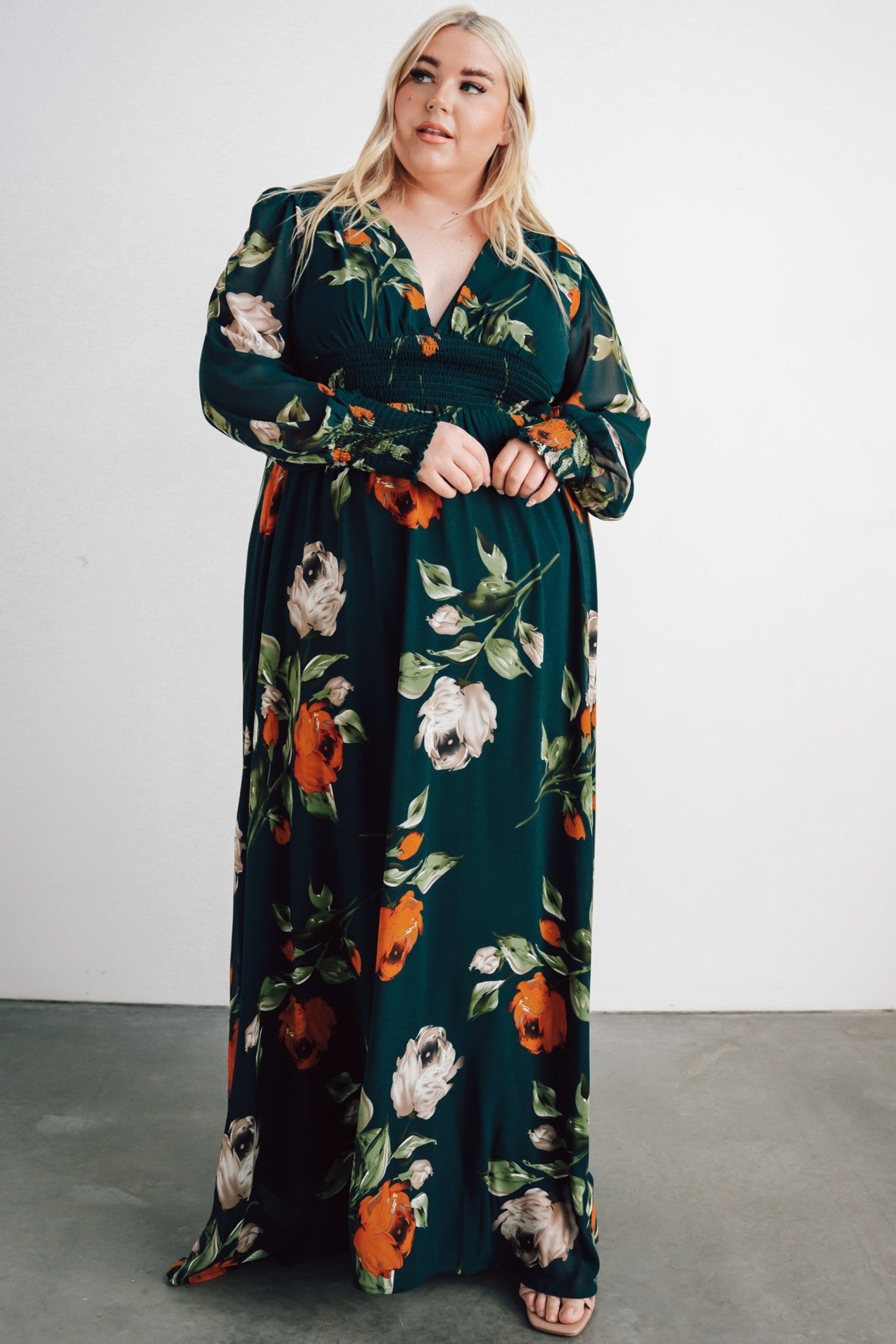 Olivia Maxi Dress | Deep Topaz Floral - Baltic Born