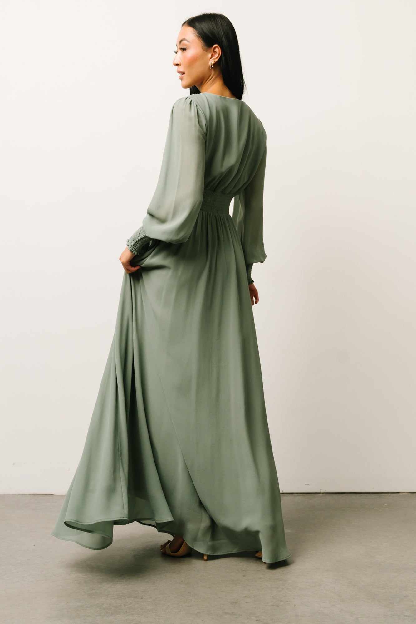 Olivia Maxi Dress | Eucalyptus - Baltic Born