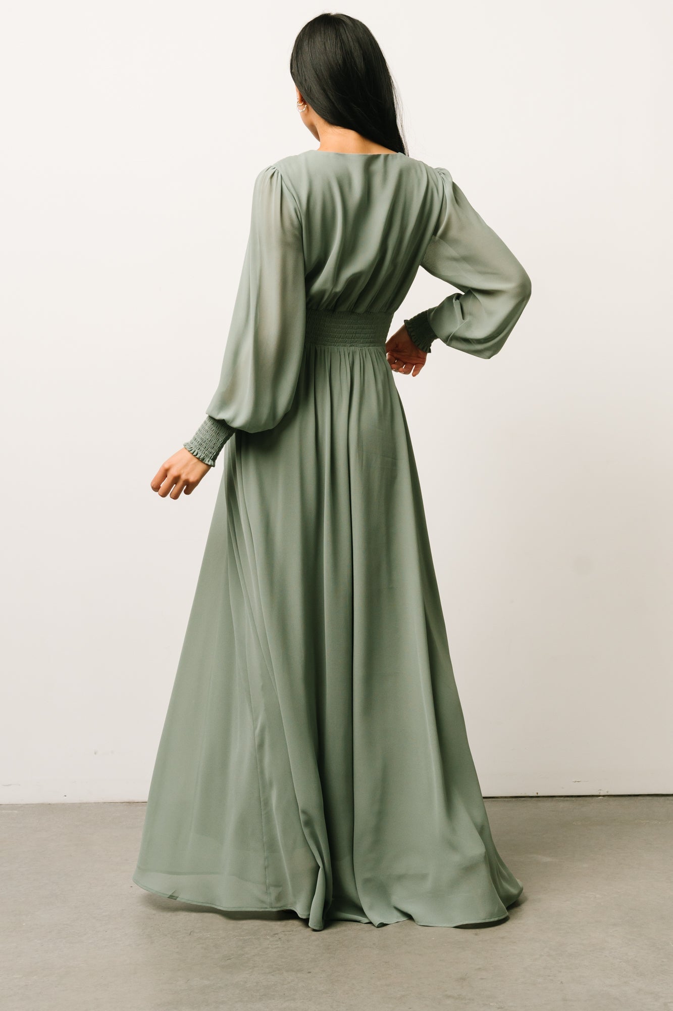 Olivia Maxi Dress | Eucalyptus - Baltic Born