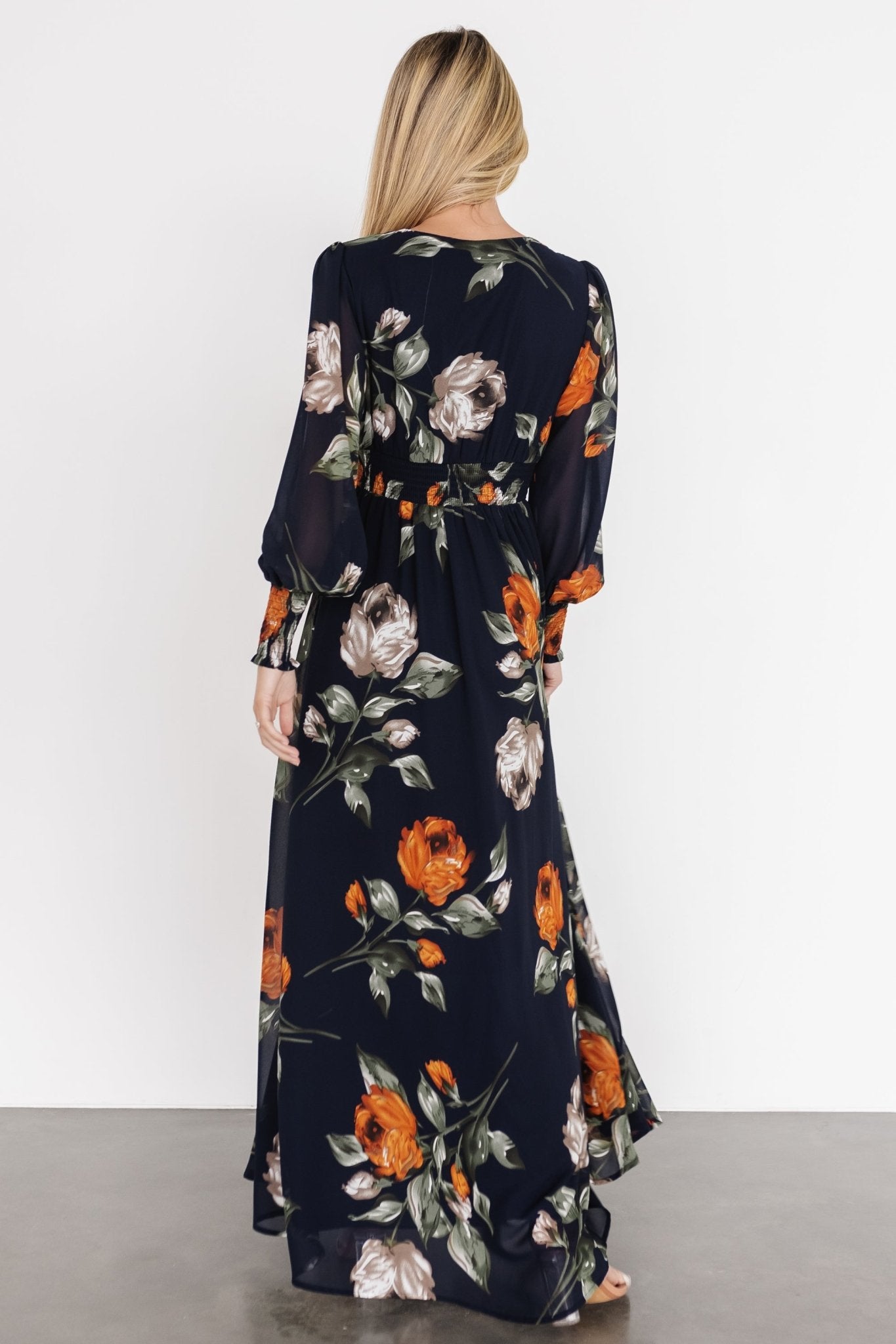 Olivia Maxi Dress | Midnight Navy Floral - Baltic Born