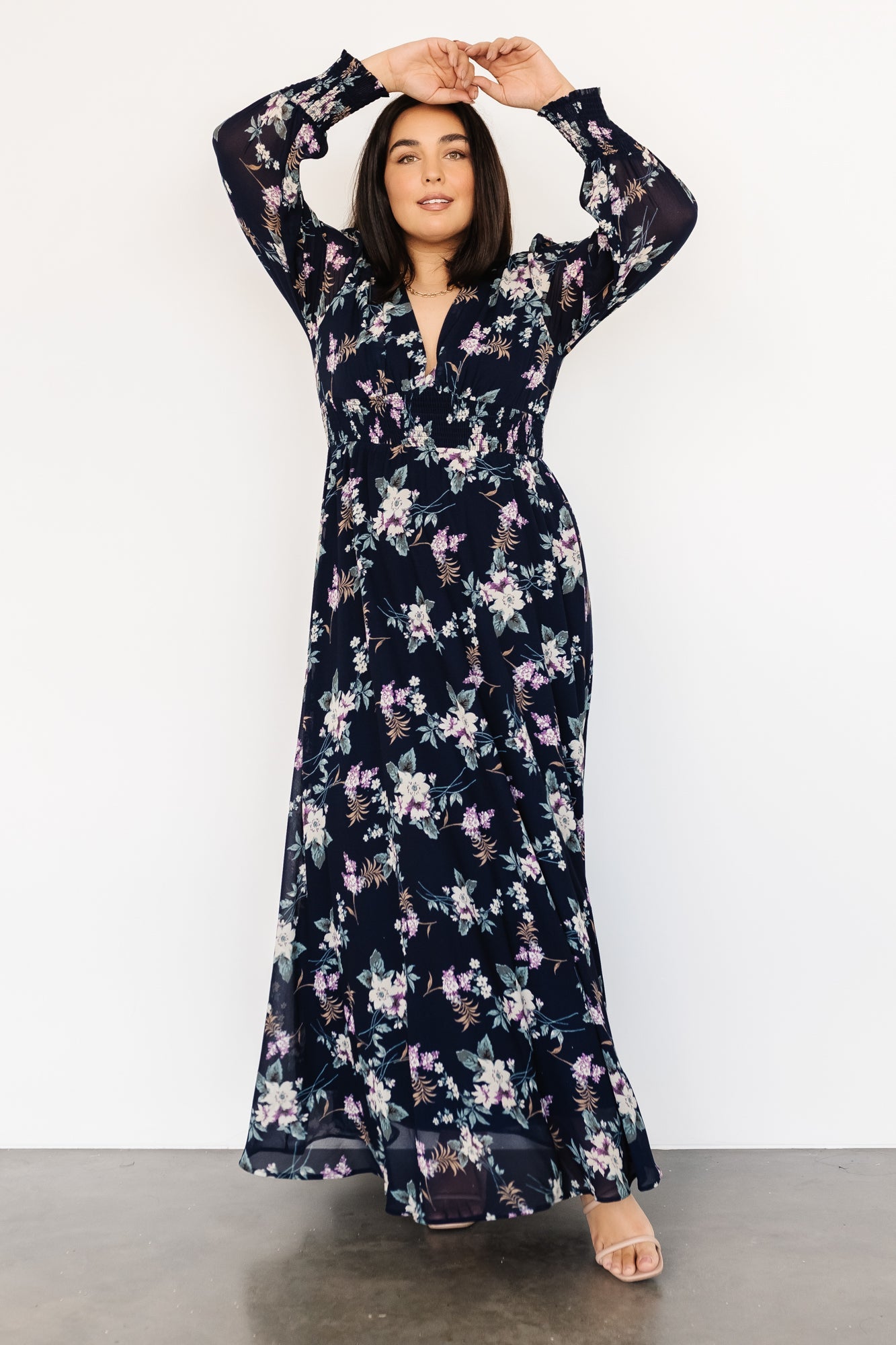 Olivia Maxi Dress | Navy Garden Floral - Baltic Born