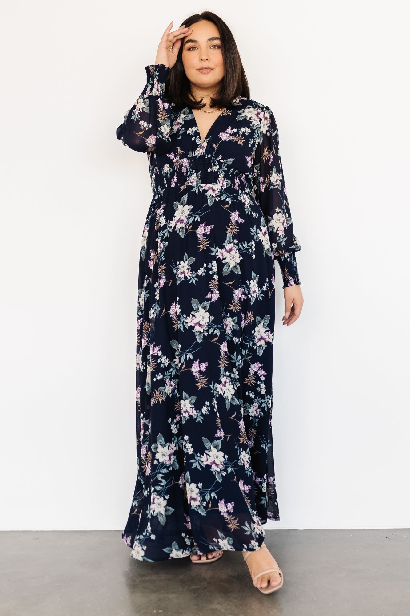 Olivia Maxi Dress | Navy Garden Floral - Baltic Born