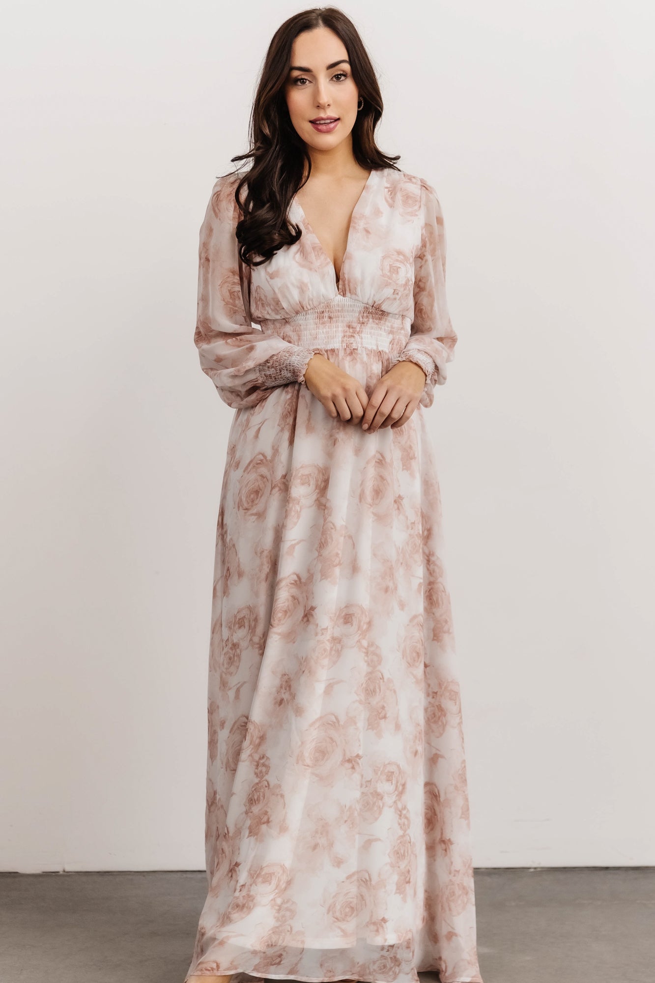 Olivia Maxi Dress | Pink Floral - Baltic Born