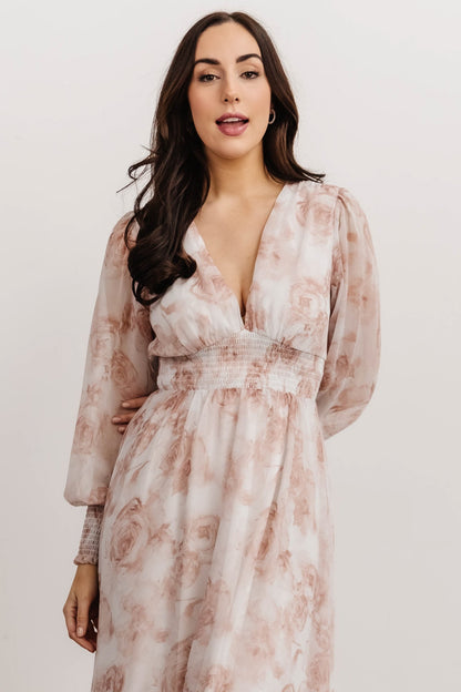 Olivia Maxi Dress | Pink Floral - Baltic Born