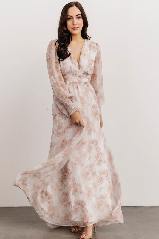 Olivia Maxi Dress | Pink Floral - Baltic Born