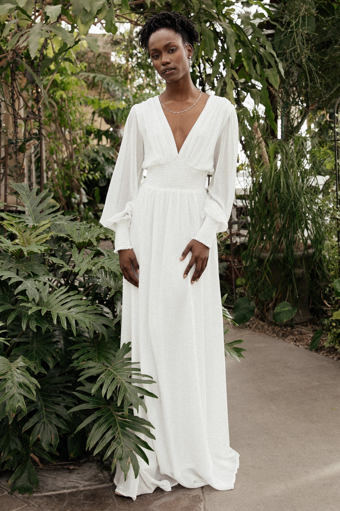 baltic born white dress Womens Capri Smocked Maxi | Multi Print featuring a flattering sweetheart neckline with a twist detail at the center bust Baltic Born | Women's Dresses