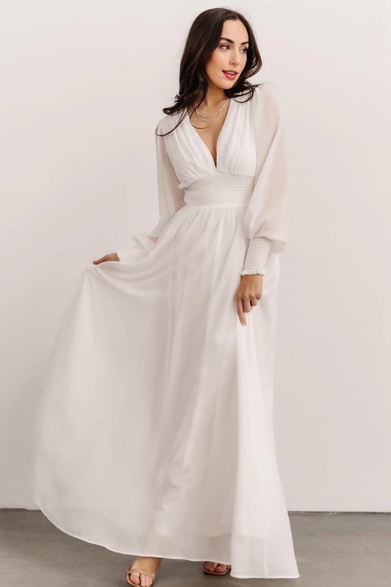 Olivia Maxi Dress | White - Baltic Born