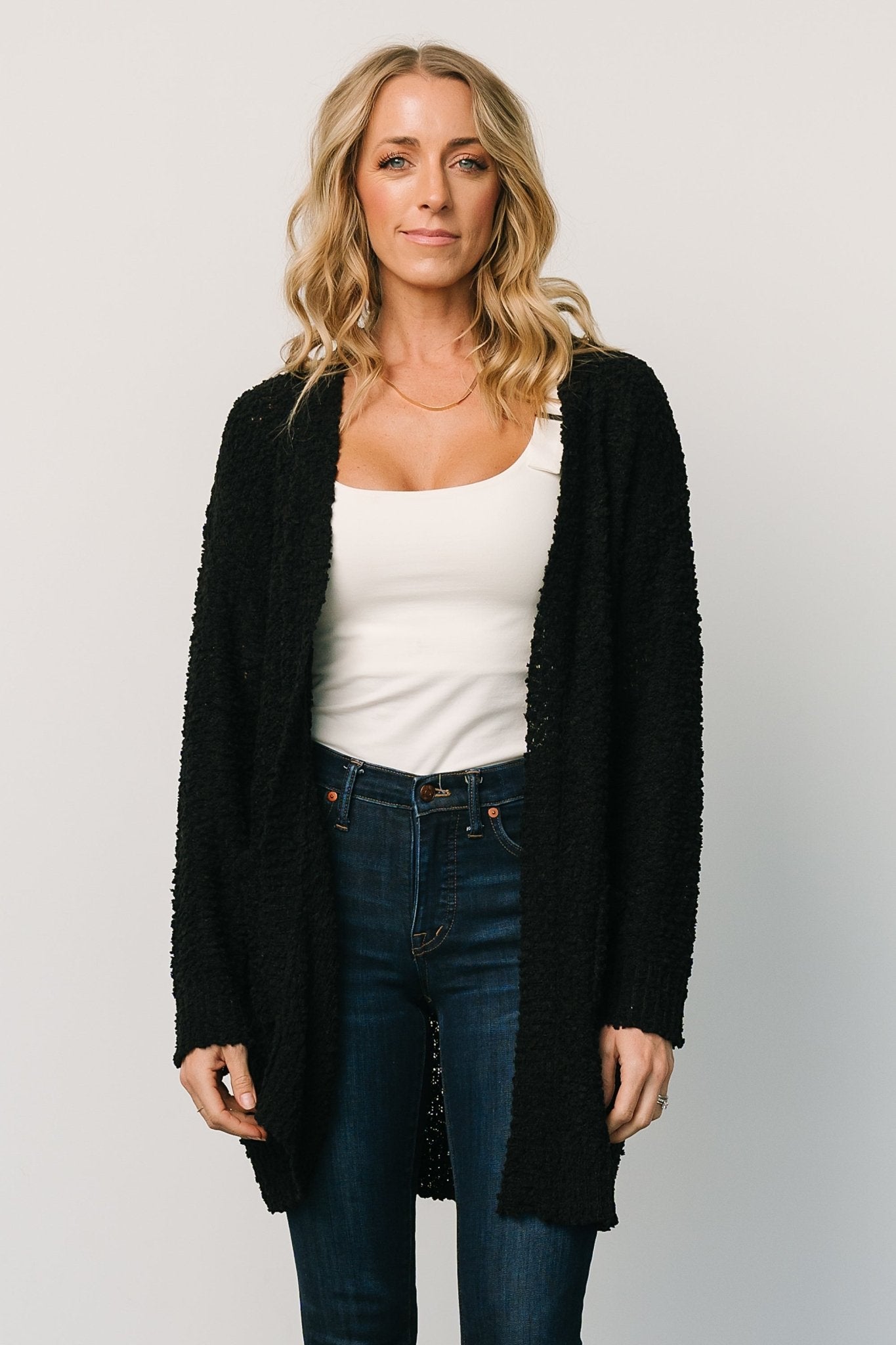 Oxford Pocket Cardigan | Black - Baltic Born