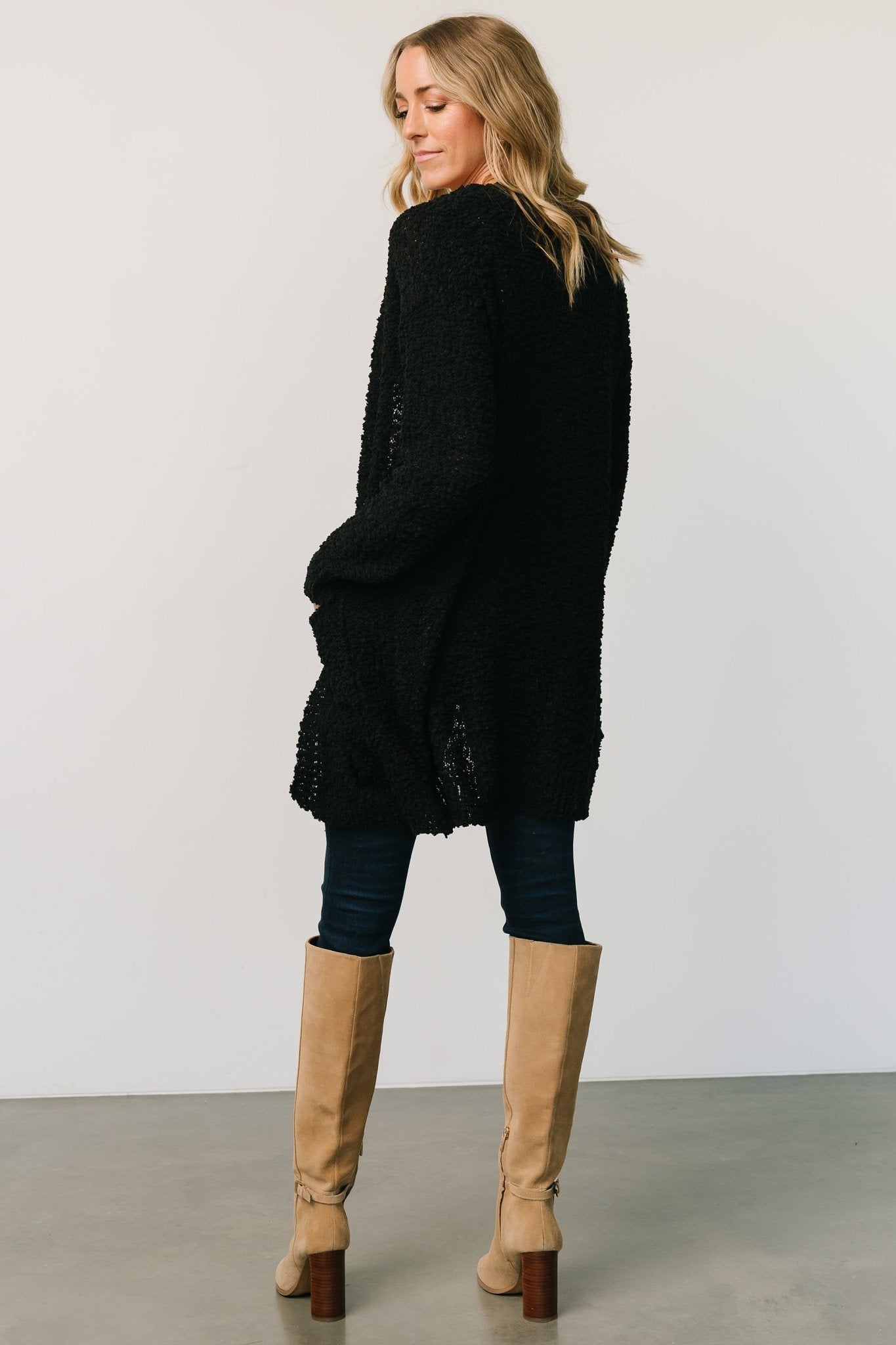 Oxford Pocket Cardigan | Black - Baltic Born