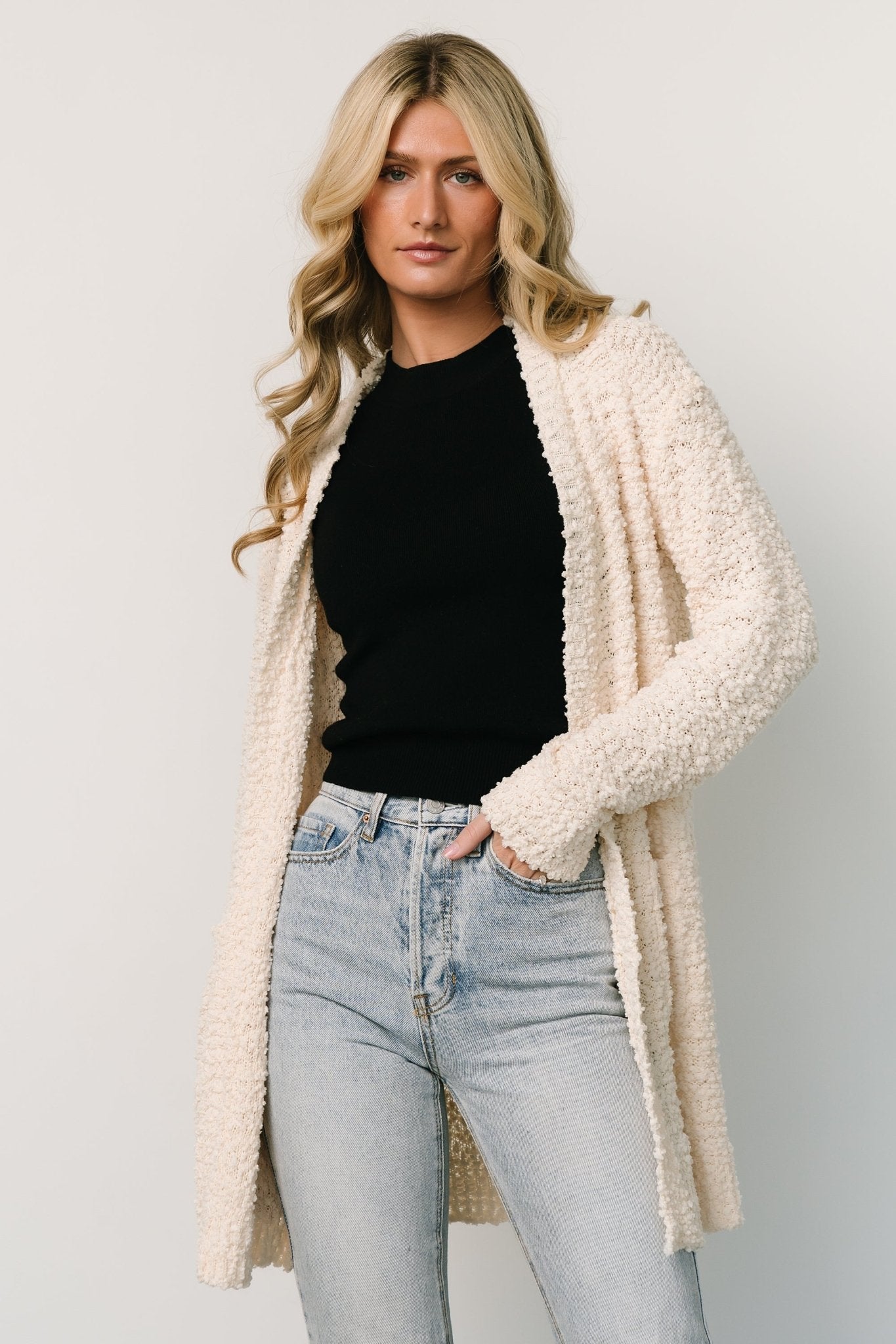 Oxford Pocket Cardigan | Cream - Baltic Born