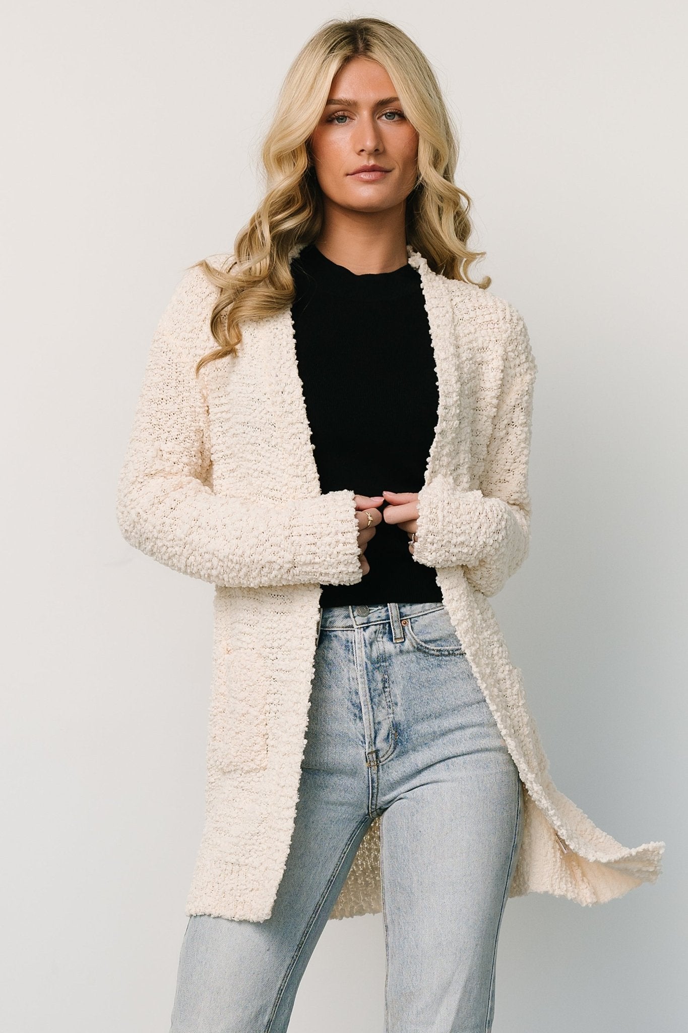 Oxford Pocket Cardigan | Cream - Baltic Born