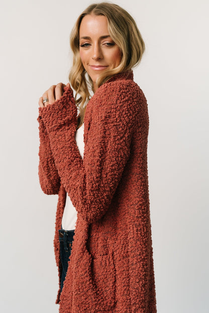 Oxford Pocket Cardigan | Rust - Baltic Born