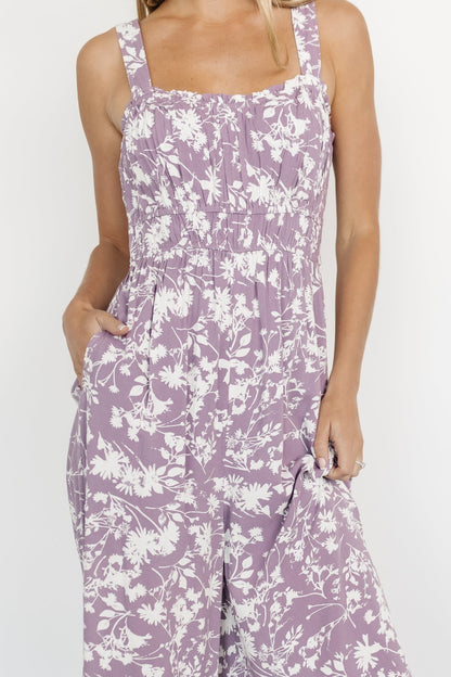 Palisades Tank Jumpsuit | Lavender Print - Baltic Born