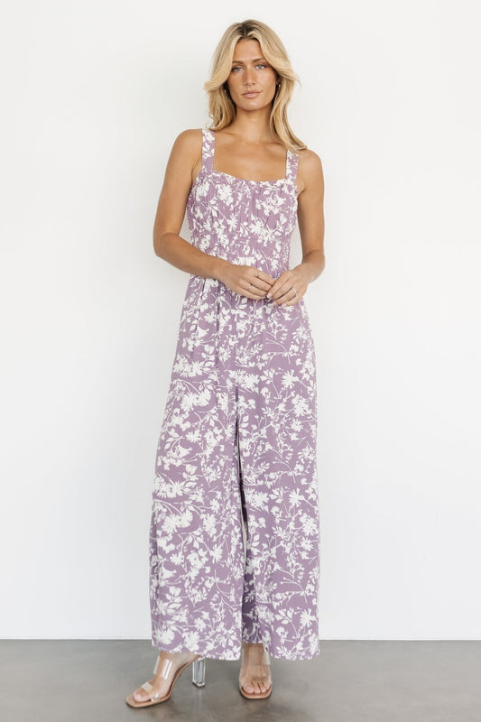 Palisades Tank Jumpsuit | Lavender Print - Baltic Born