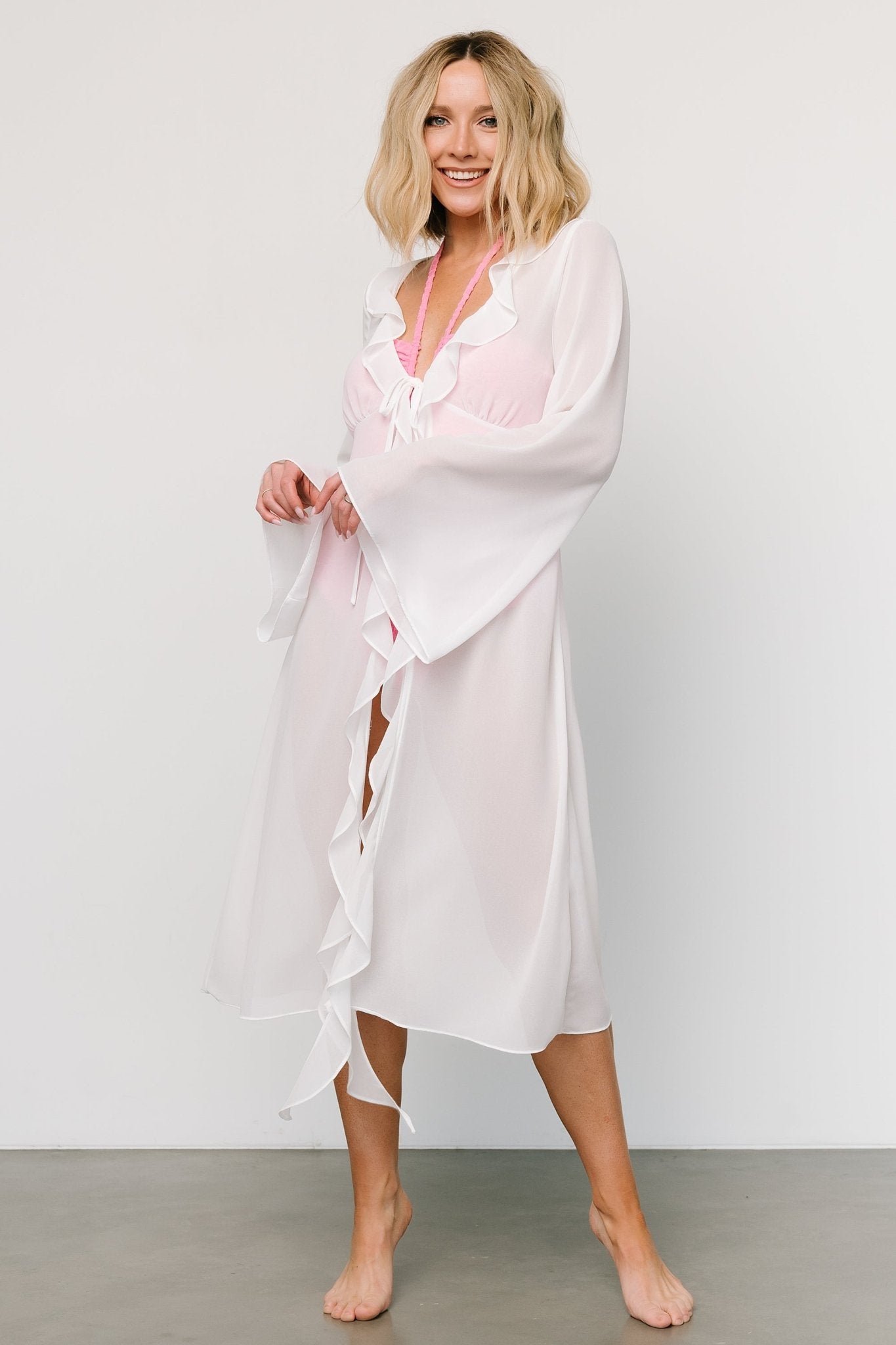 Perry Duster Cover Up | Off White - Baltic Born