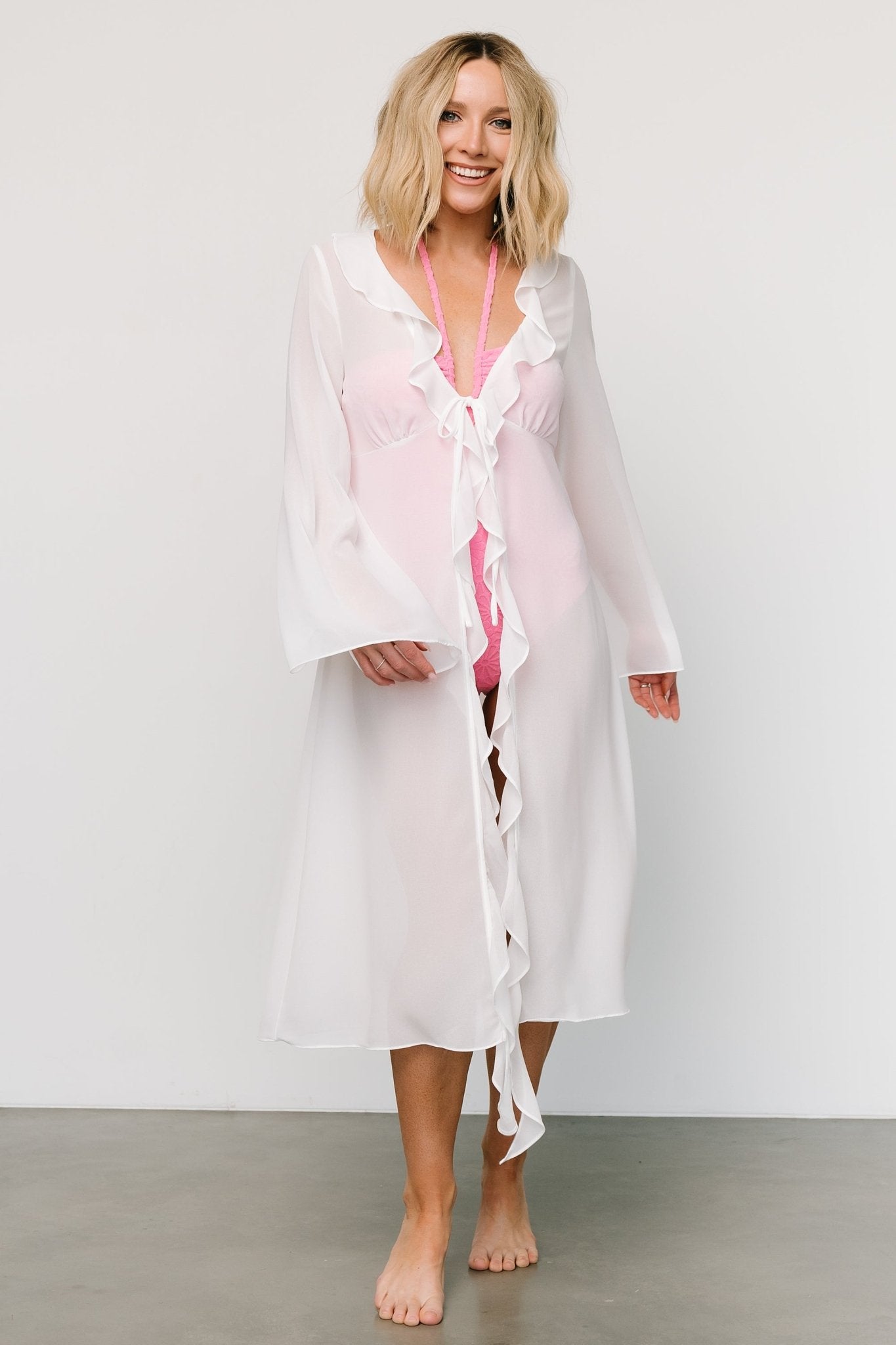 Perry Duster Cover Up | Off White - Baltic Born