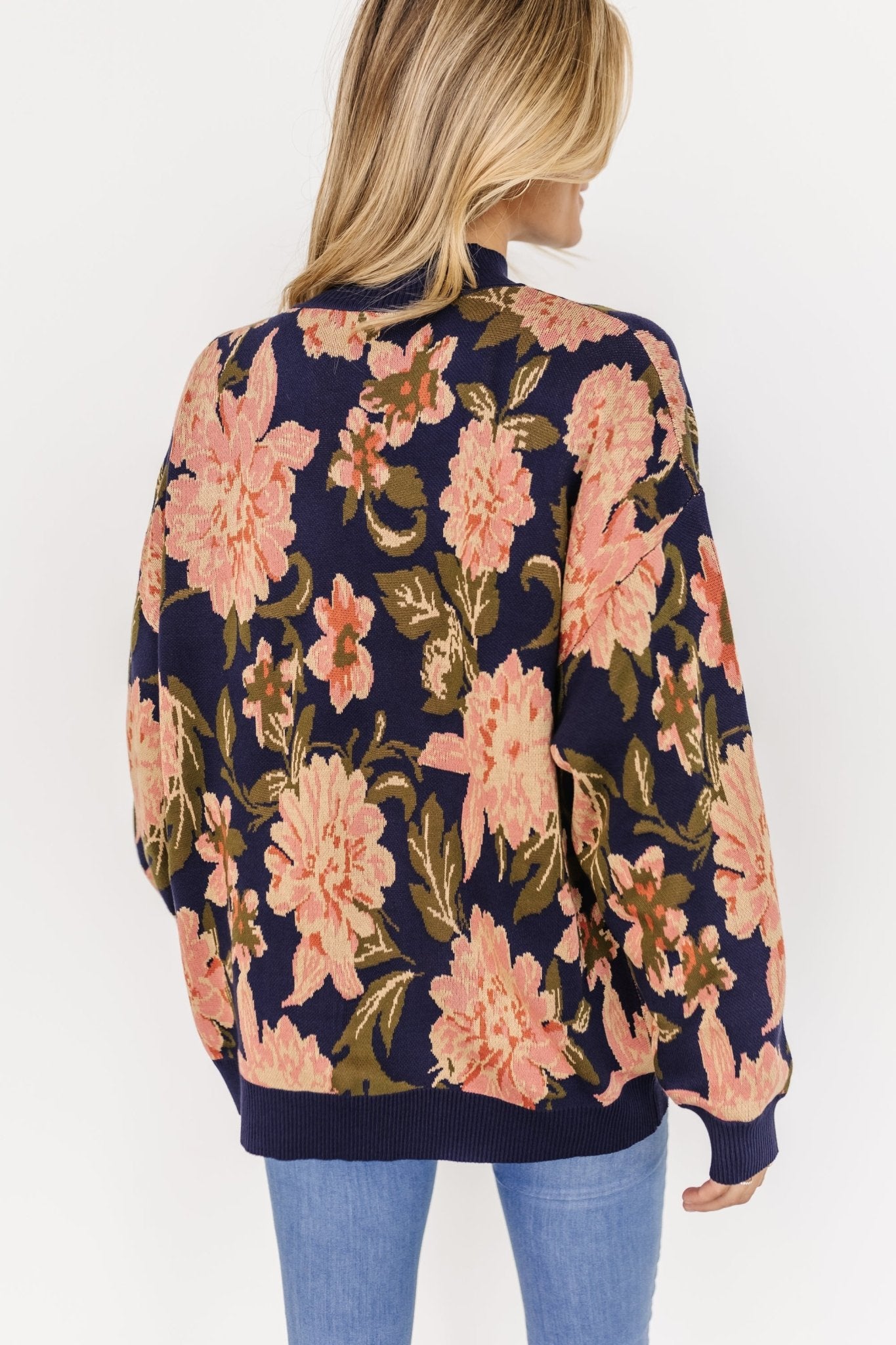 Polly Sweater | Navy Multi Floral - Baltic Born