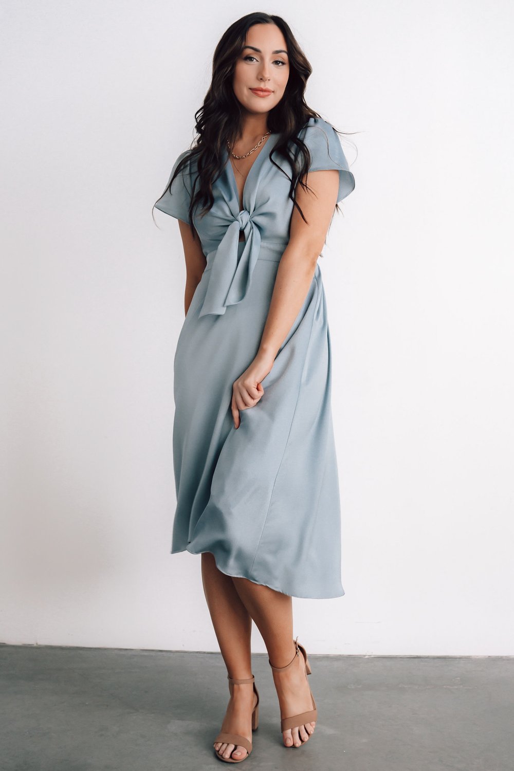 Poppy Satin Gown in Plum