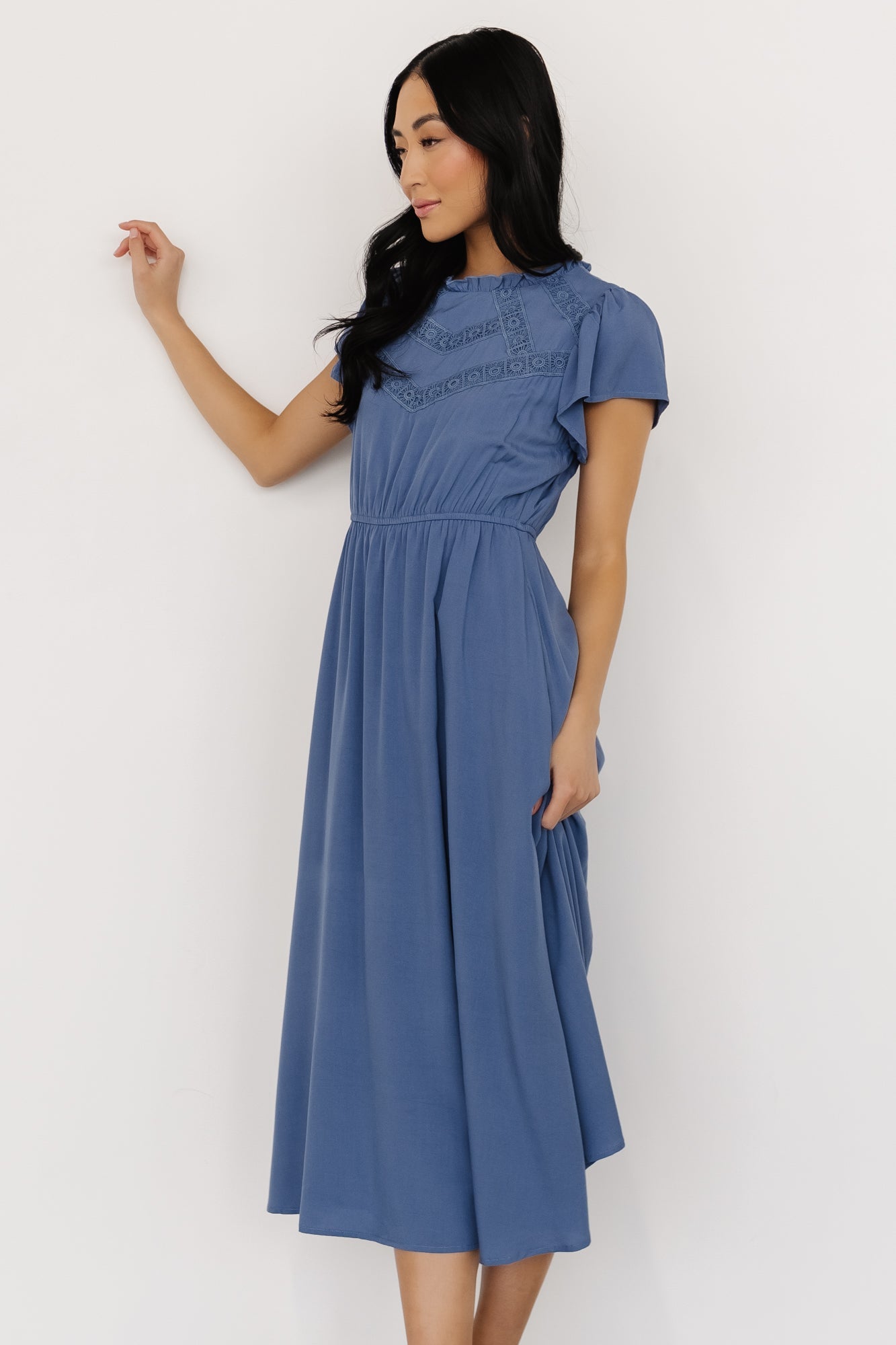 Prestyn Midi Dress | Blue - Baltic Born