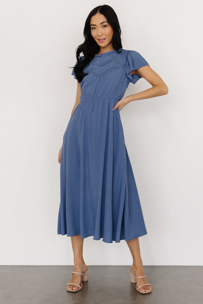 Prestyn Midi Dress | Blue - Baltic Born