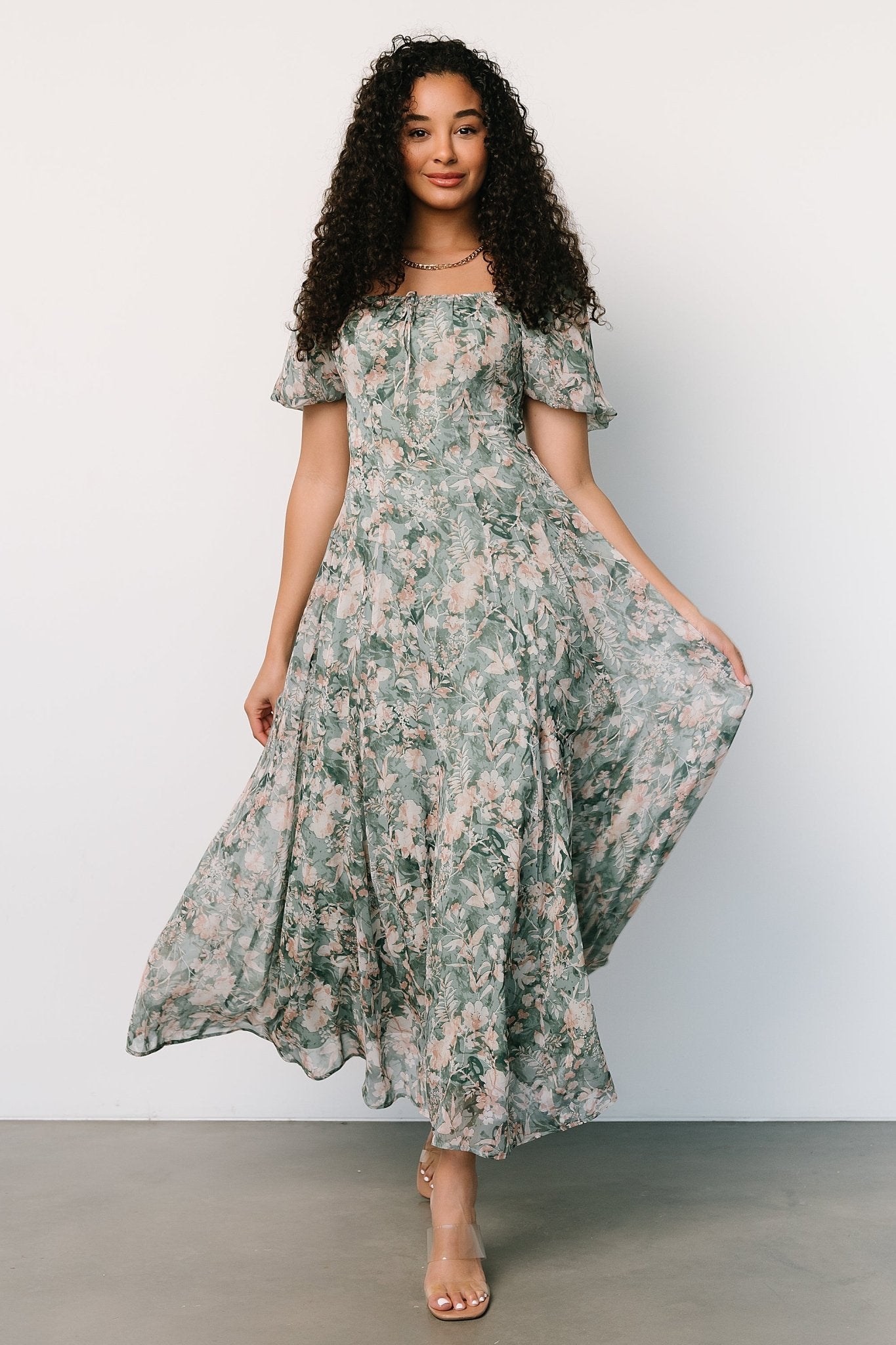 Raelynn Maxi Dress | Sage Floral - Baltic Born