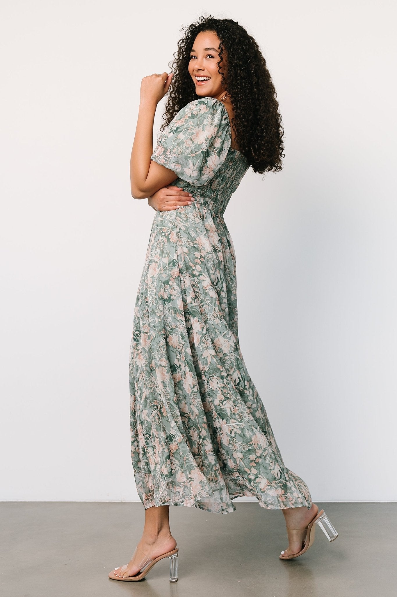 Raelynn Maxi Dress | Sage Floral Raelynn Maxi Dress | Sage Floral