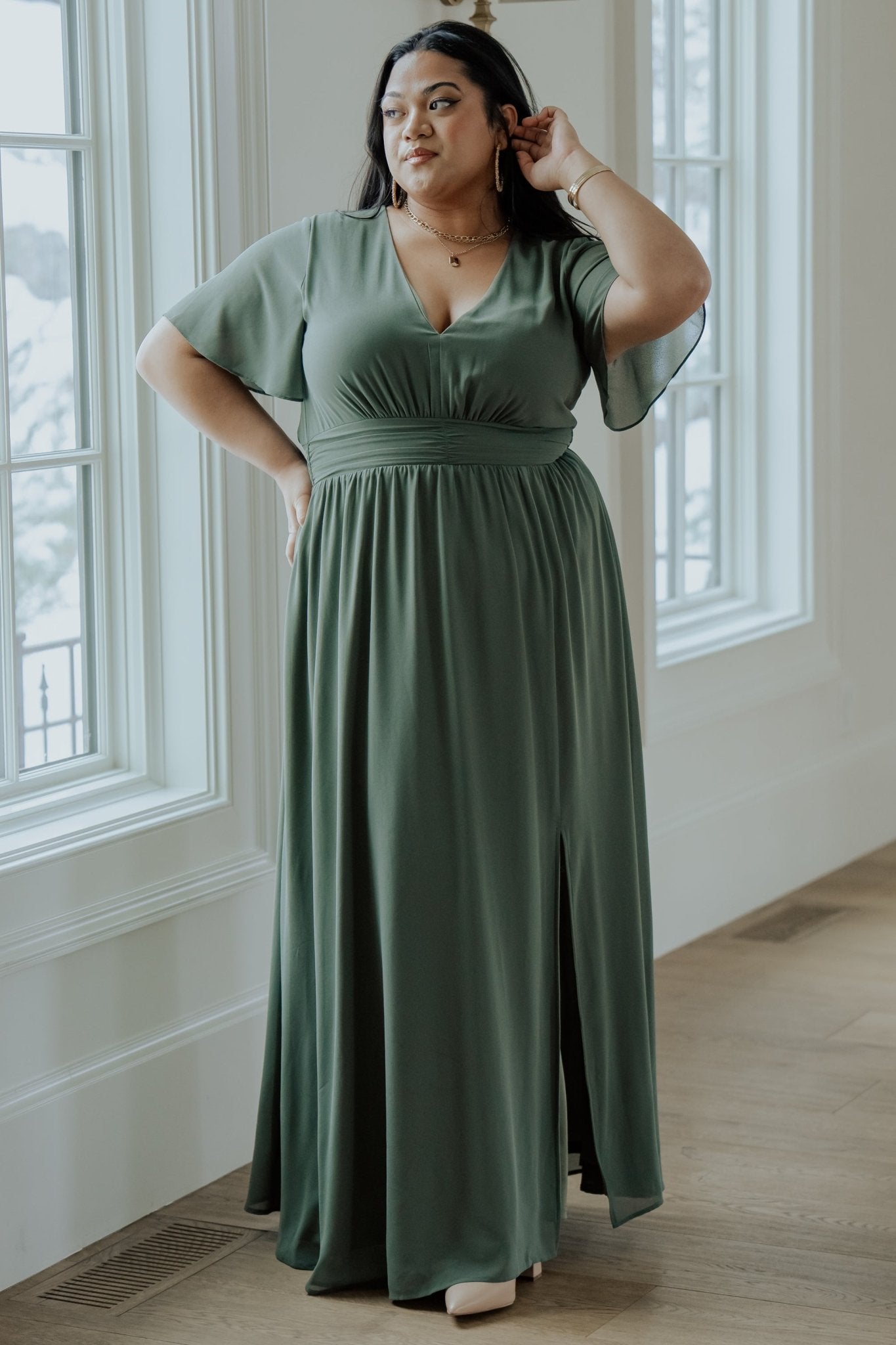Baltic Born Womens Ramona Maxi Dress | Dark Sage | Size: Small Baltic Born Womens Ramona Maxi Dress | Dark Sage | Size: Small