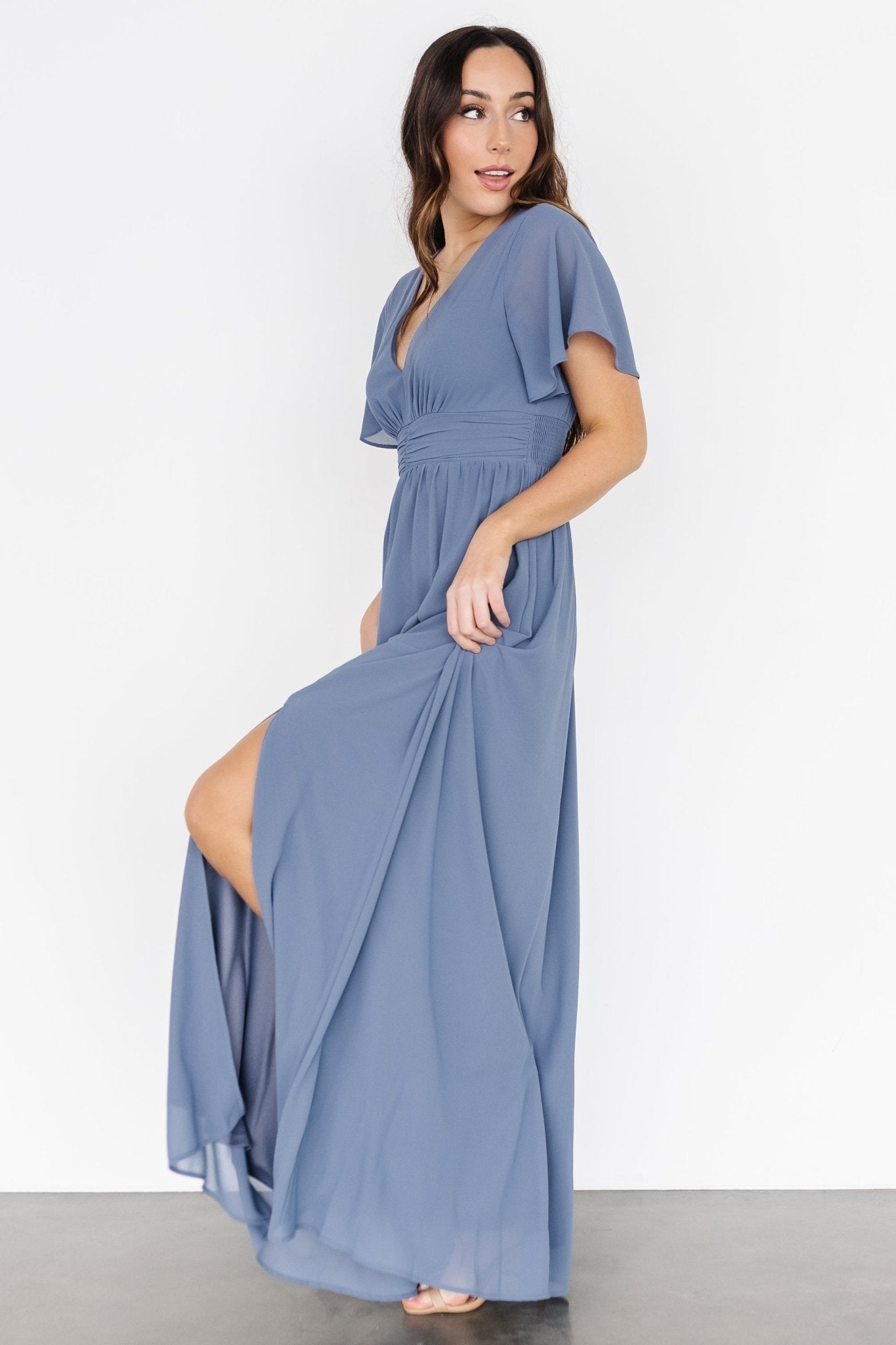 Ramona Maxi Dress | Whisper Blue - Baltic Born