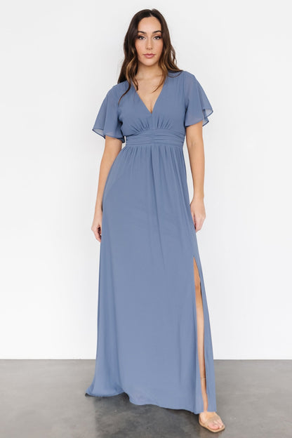 Ramona Maxi Dress | Whisper Blue - Baltic Born