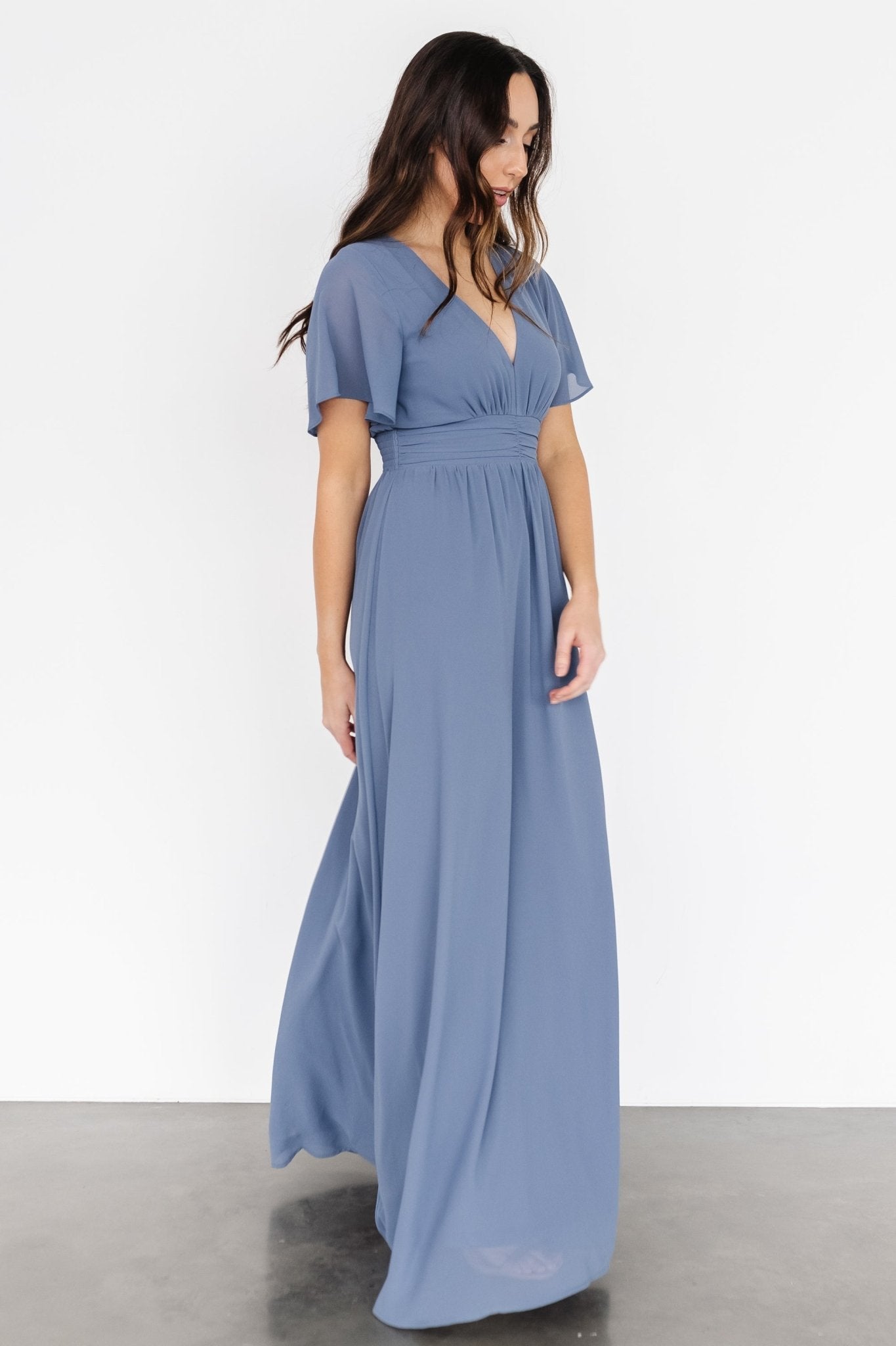 Ramona Maxi Dress | Whisper Blue - Baltic Born