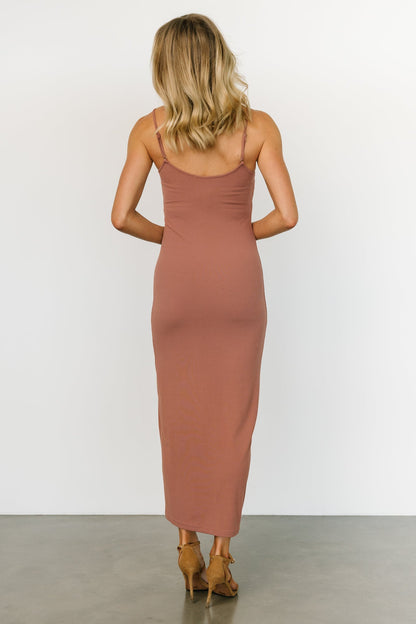 Ramsey Bodycon Tank Dress | Dusty Mauve - Baltic Born