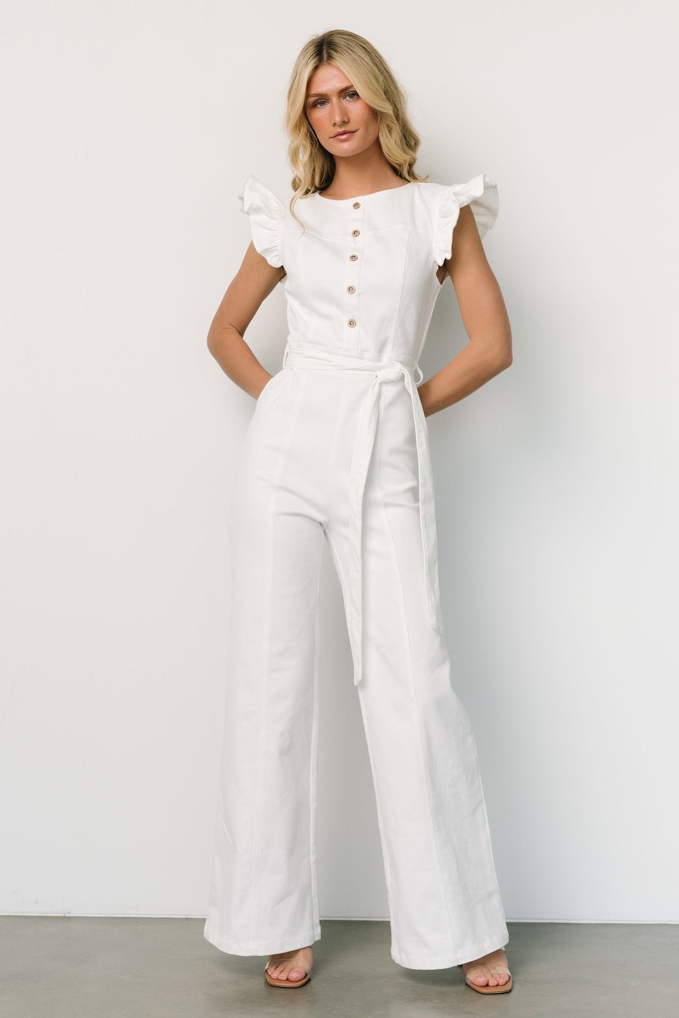 Ramy Jumpsuit | Off White - Baltic Born