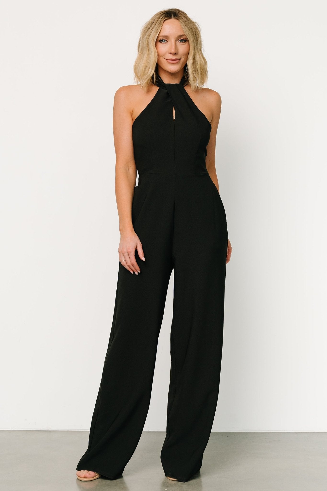 Raya Halter Jumpsuit | Black | Baltic Born