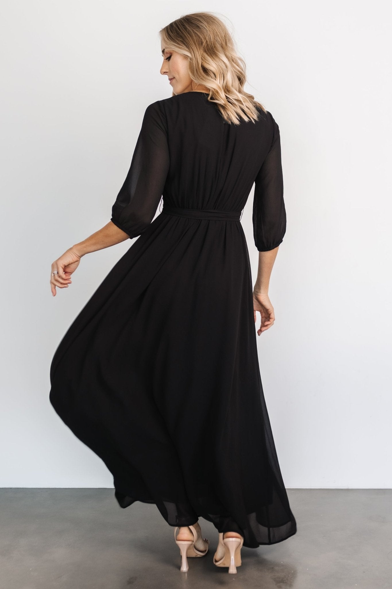 Rebecca Maxi Dress | Black - Baltic Born