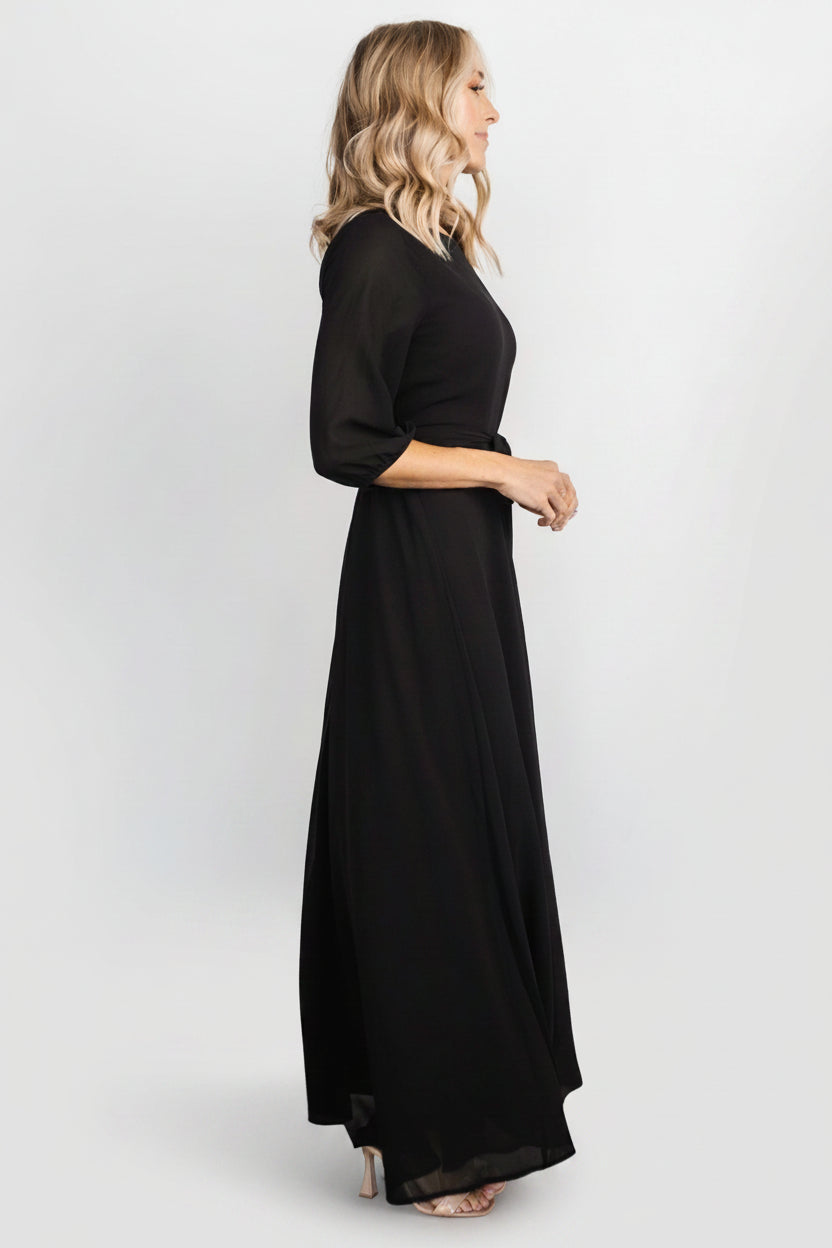 Baltic Born Womens Rebecca Maxi Dress | Black