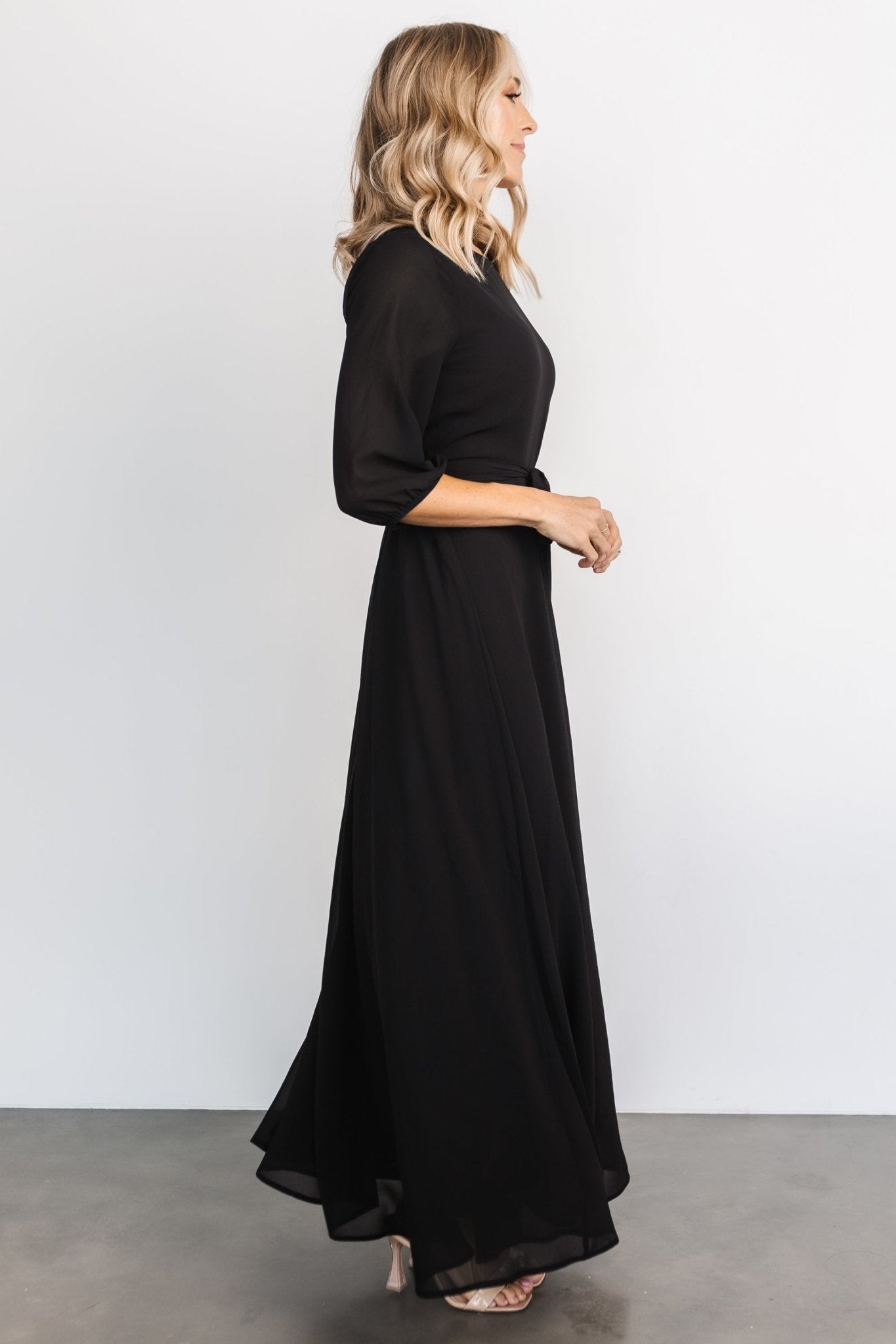 Rebecca Maxi Dress | Black - Baltic Born