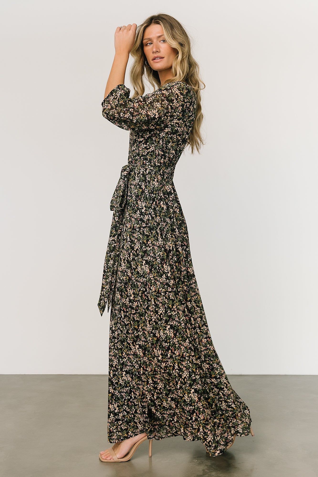 Rebecca Maxi Dress | Black Floral - Baltic Born