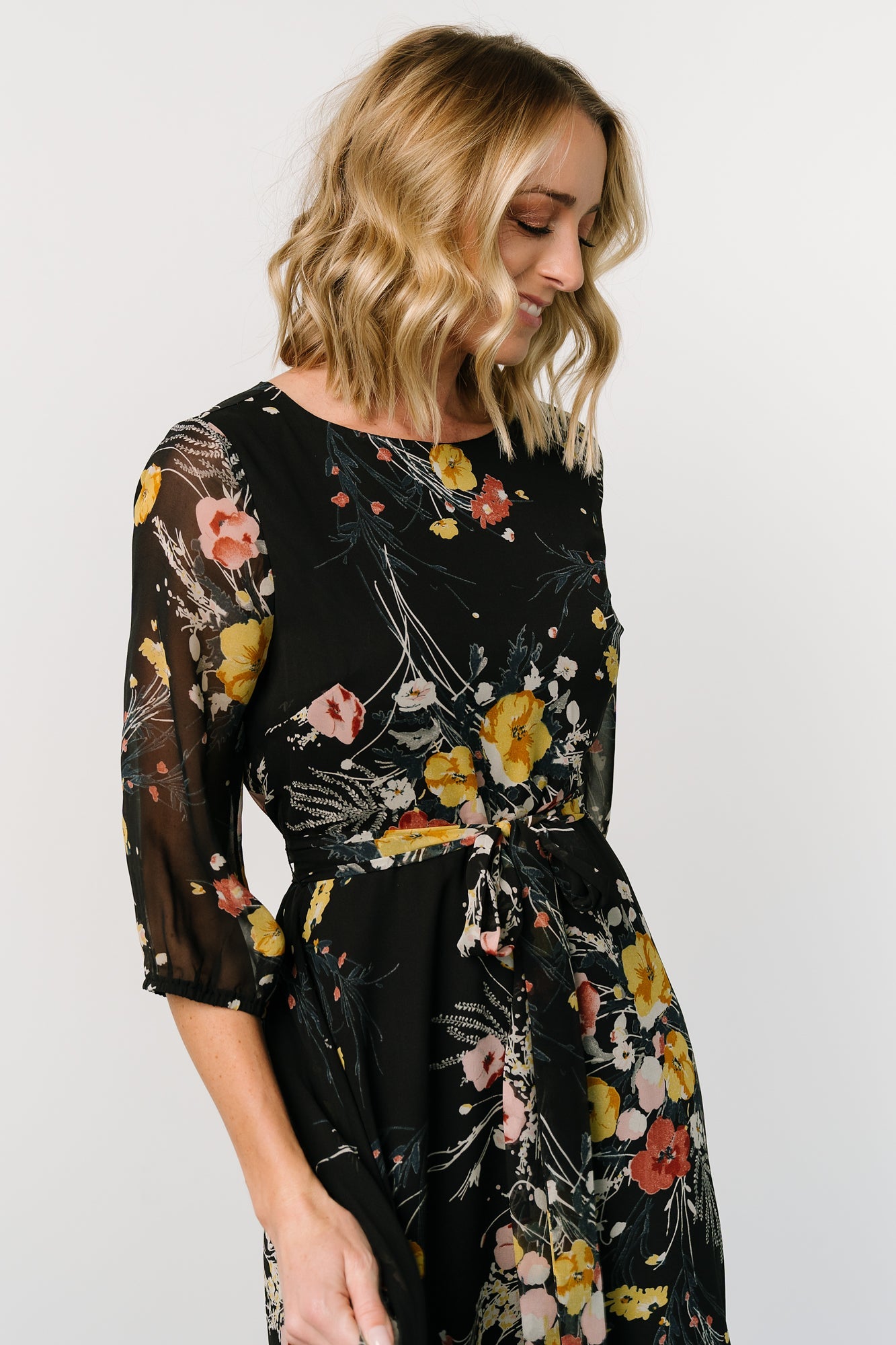 Rebecca Maxi Dress | Botanical Floral - Baltic Born